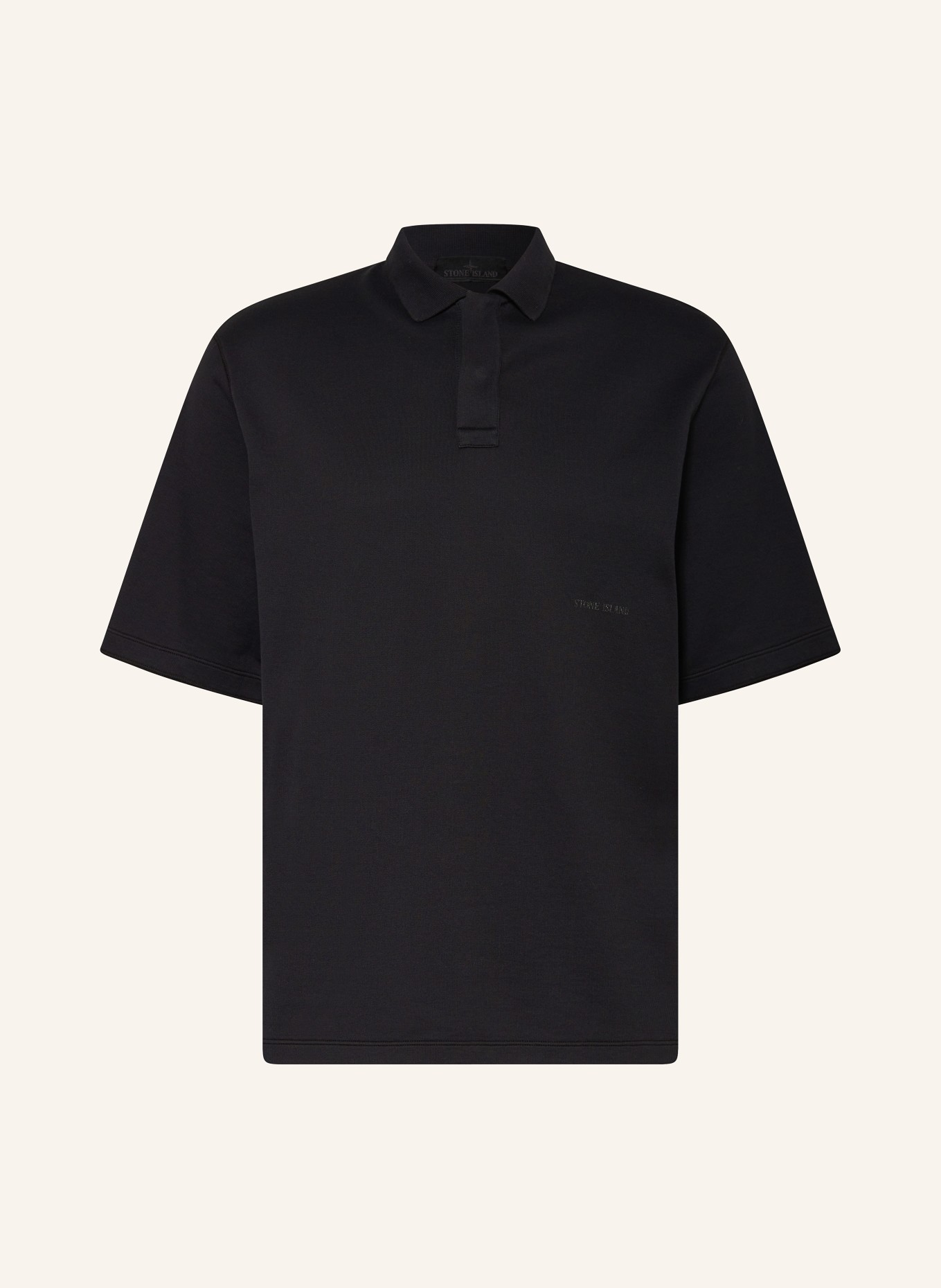 STONE ISLAND Jersey polo shirt GHOST, Color: BLACK (Image 1)