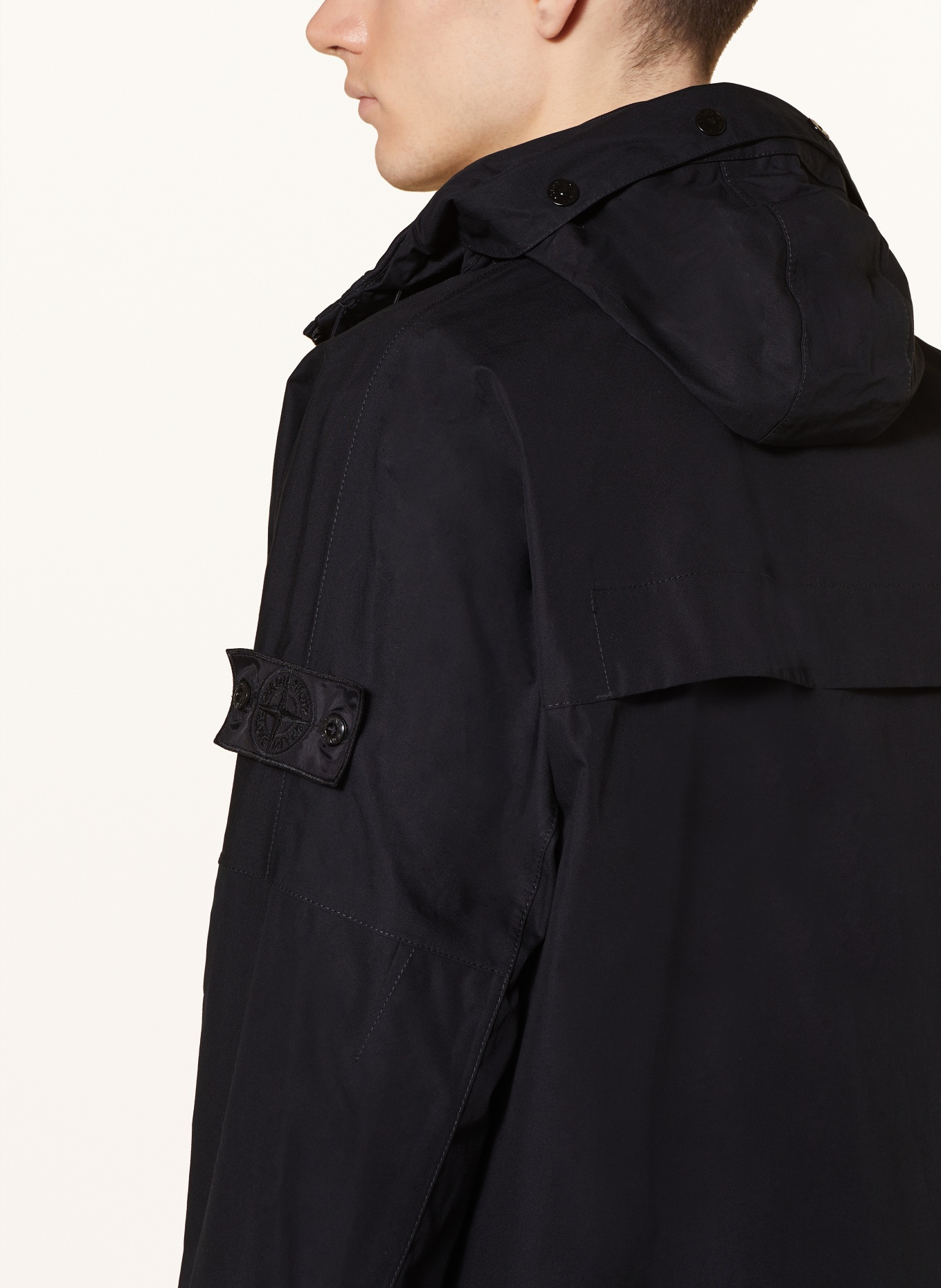 STONE ISLAND Field jacket GHOST, Color: BLACK (Image 5)