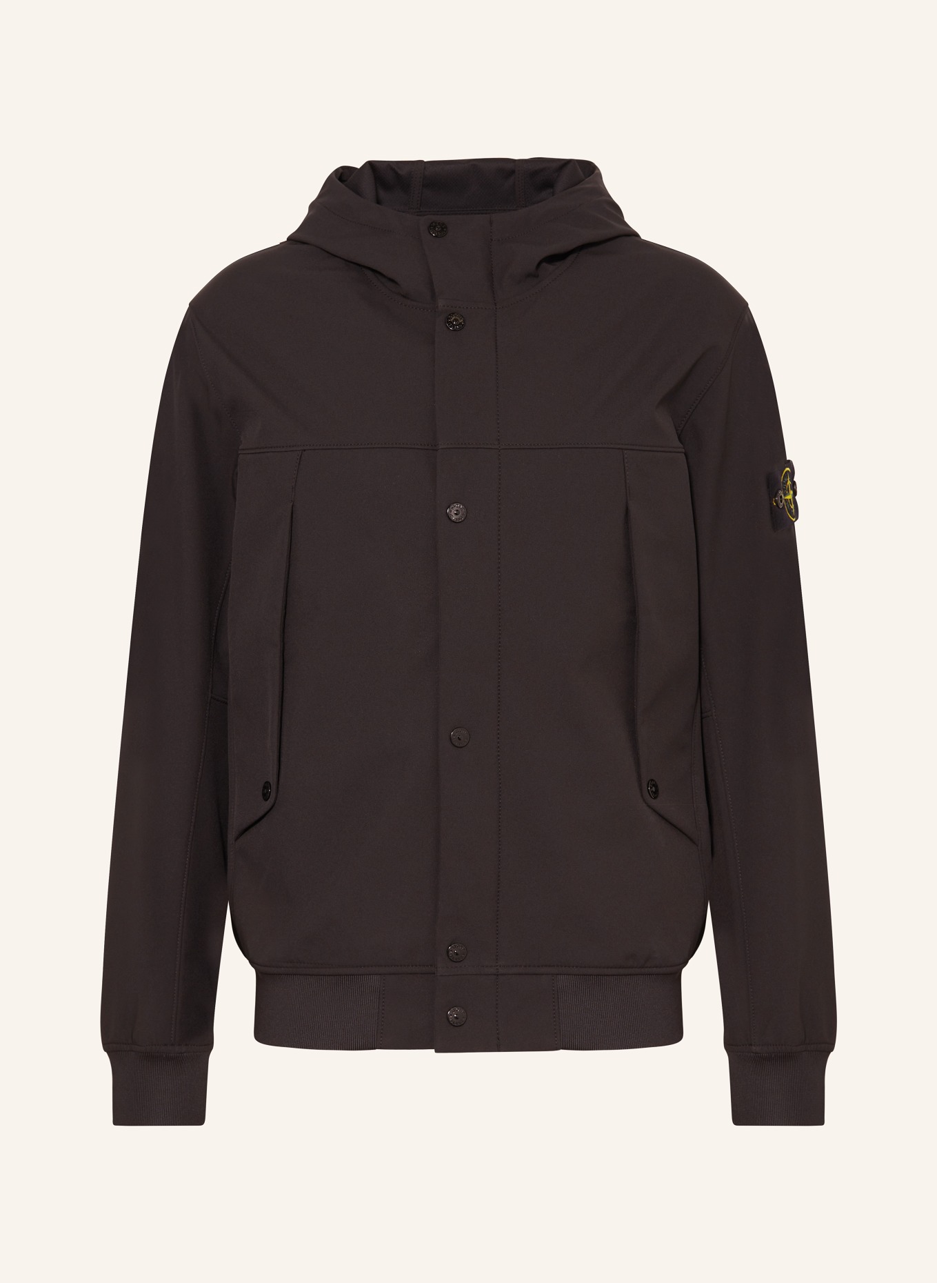 STONE ISLAND Softshell jacket, Color: BLACK (Image 1)