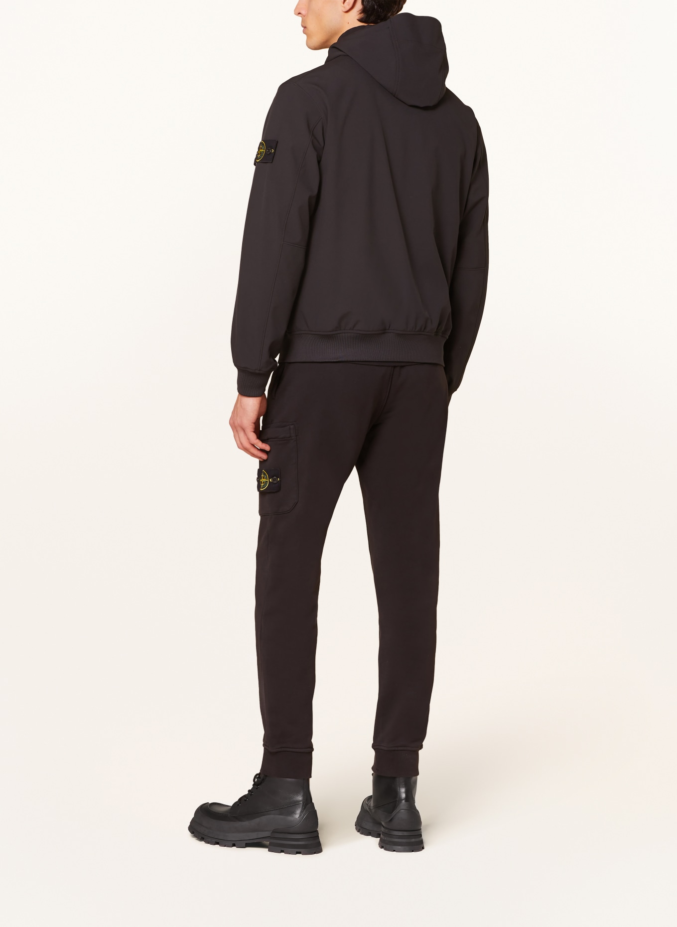 STONE ISLAND Softshell jacket, Color: BLACK (Image 3)