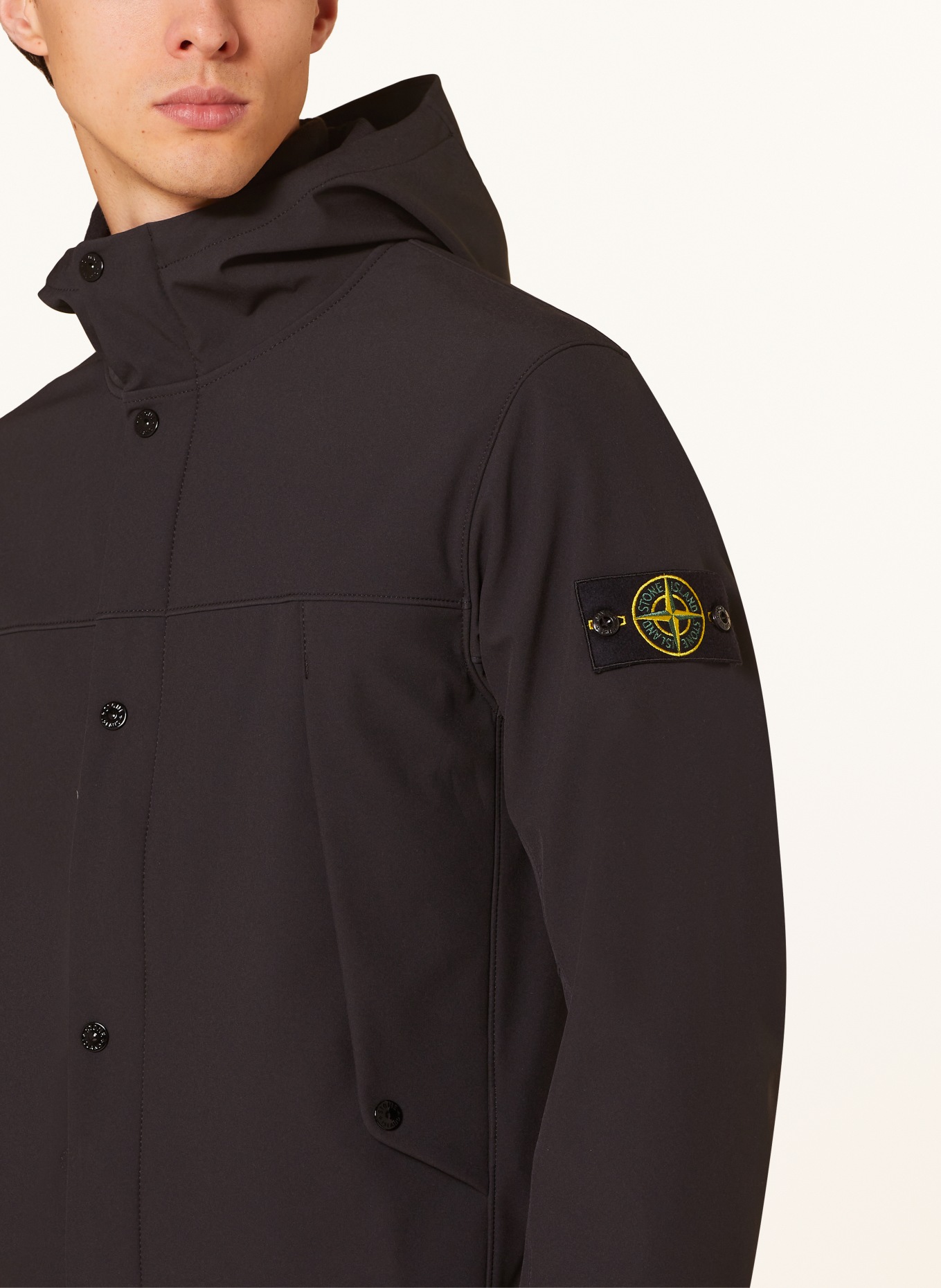 STONE ISLAND Softshell jacket, Color: BLACK (Image 5)