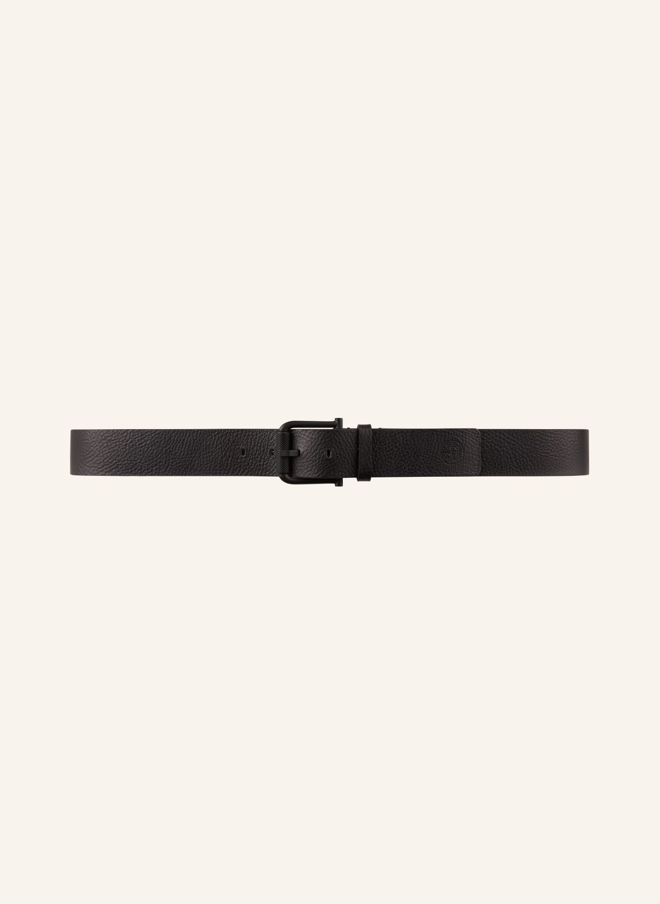STONE ISLAND Leather belt, Color: BLACK (Image 2)