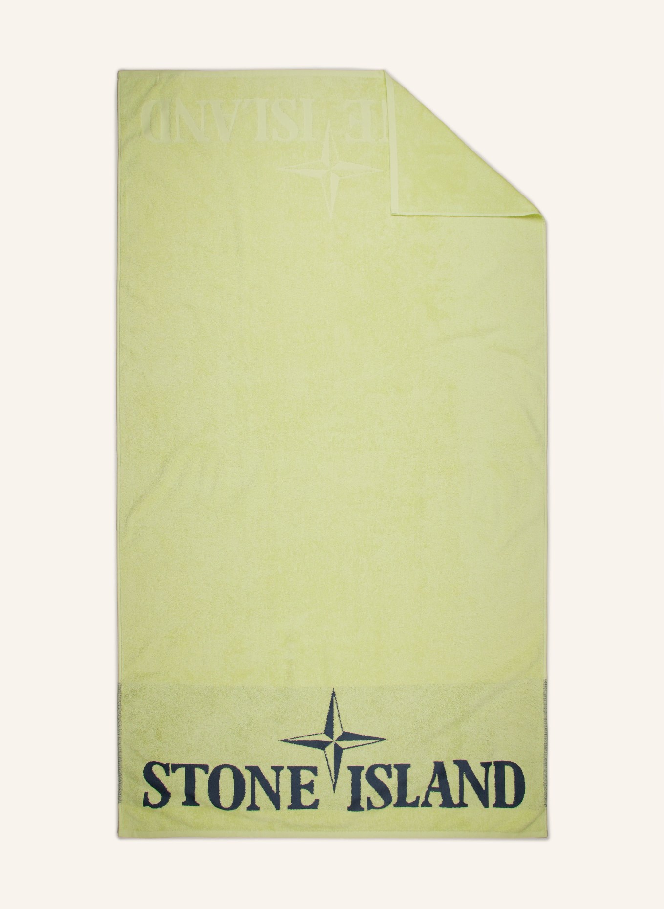 STONE ISLAND Beach towel, Color: YELLOW (Image 1)
