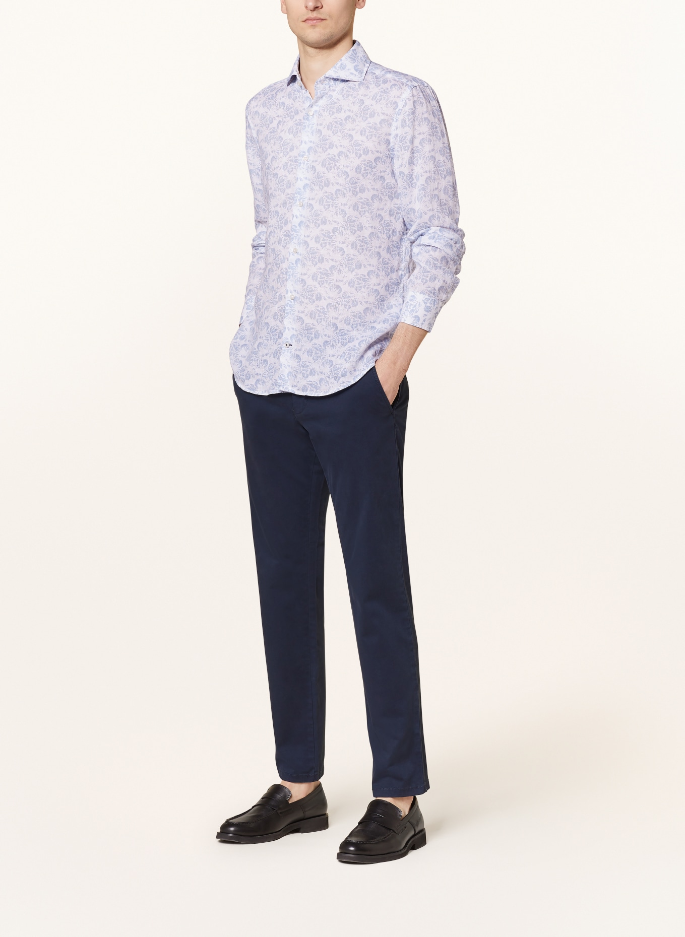 JOOP! Linen shirt PAI slim fit, Color: LIGHT BLUE/ WHITE (Image 2)