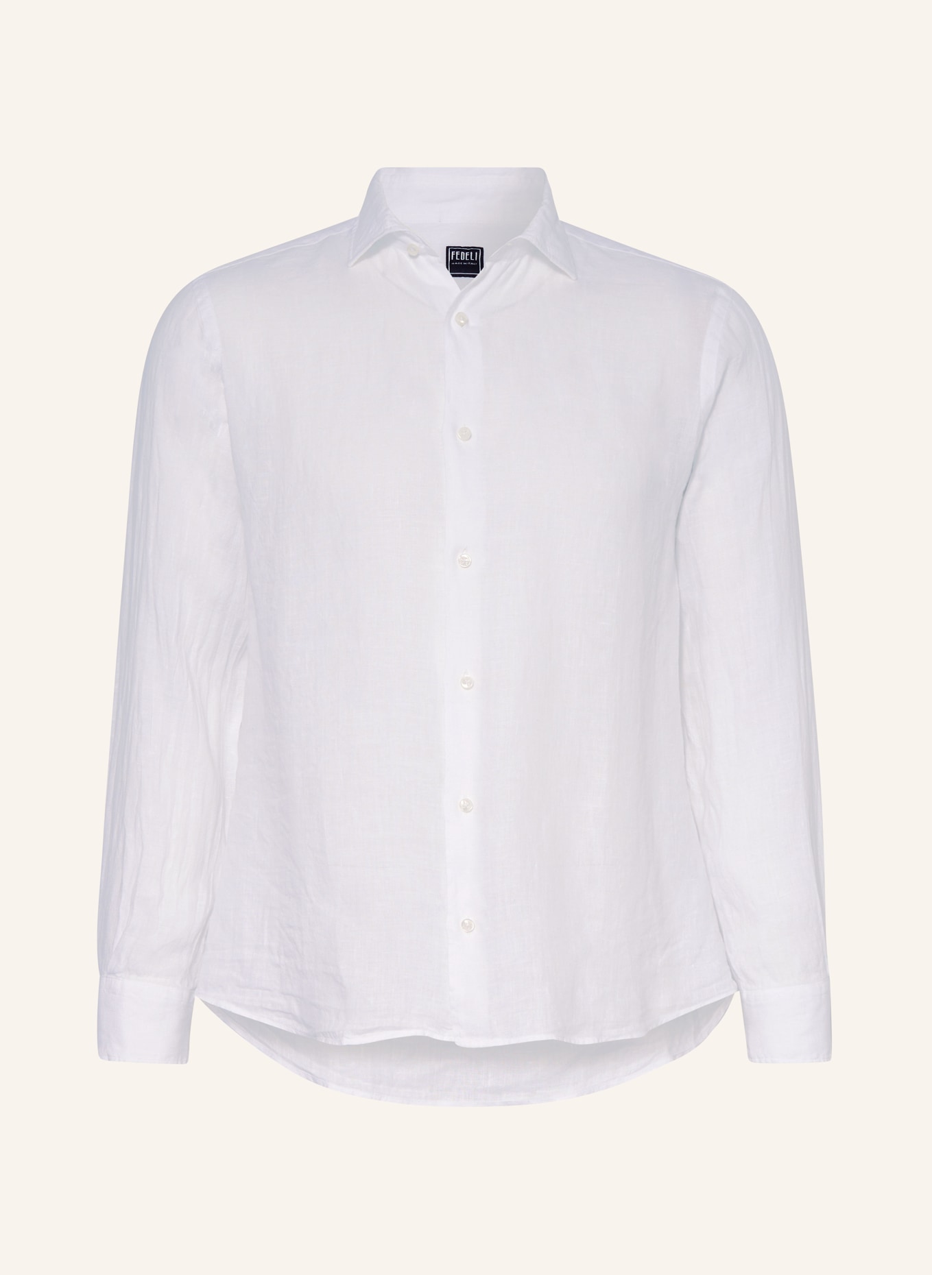 FEDELI Lněná košile NICK Regular Fit, Barva: BÍLÁ (Obrázek 1)