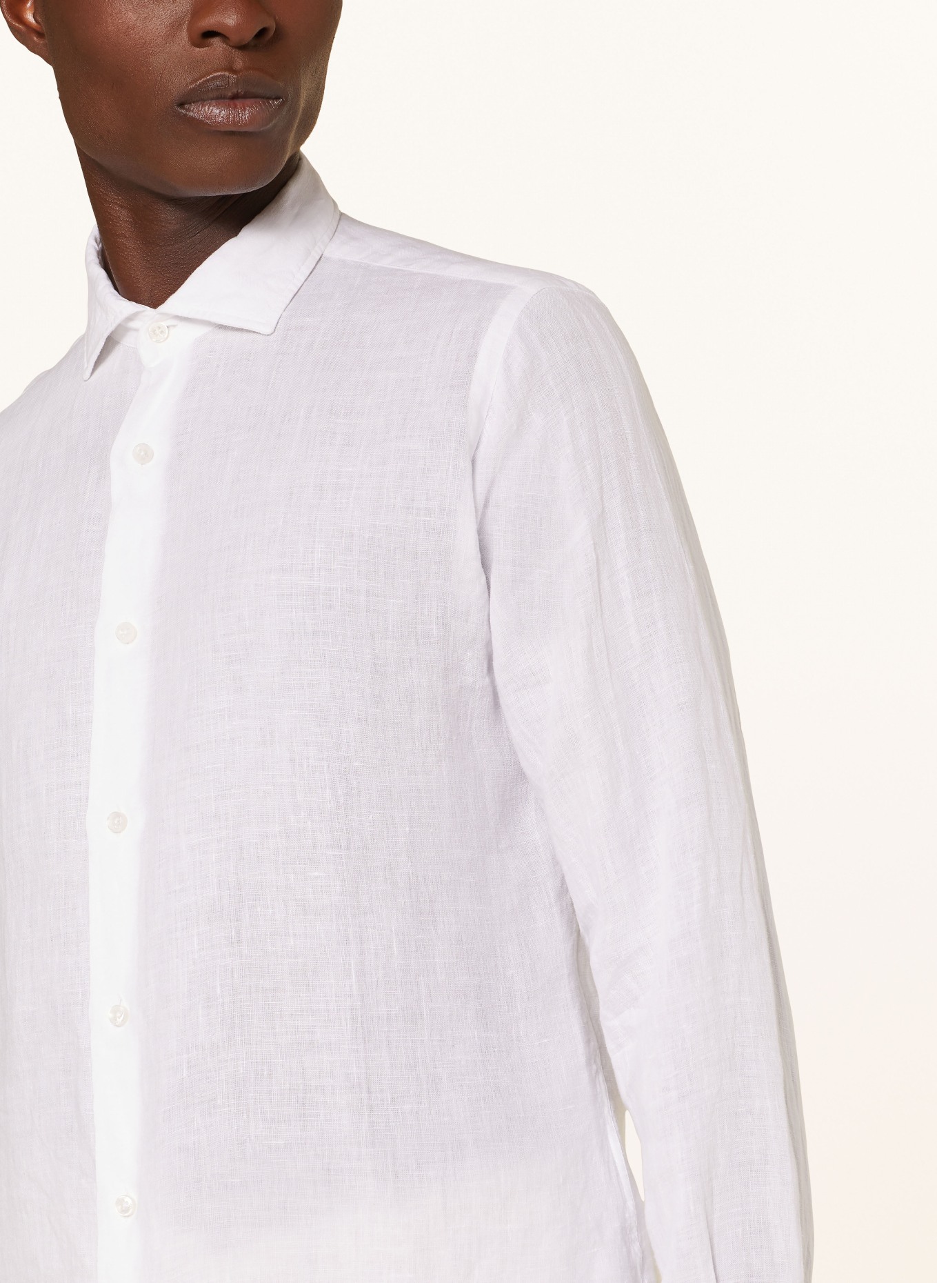 FEDELI Linen shirt NICK regular fit, Color: WHITE (Image 4)