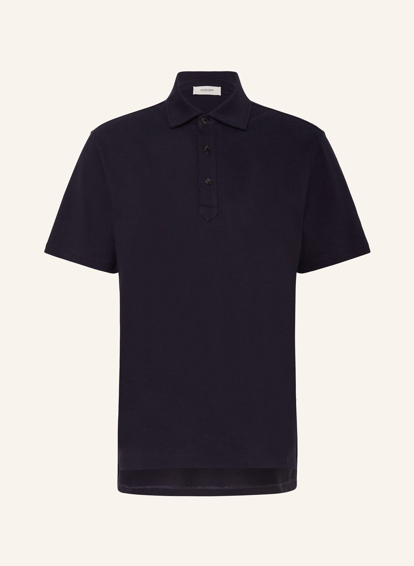 AGNONA Piqué polo shirt, Color: DARK BLUE (Image 1)