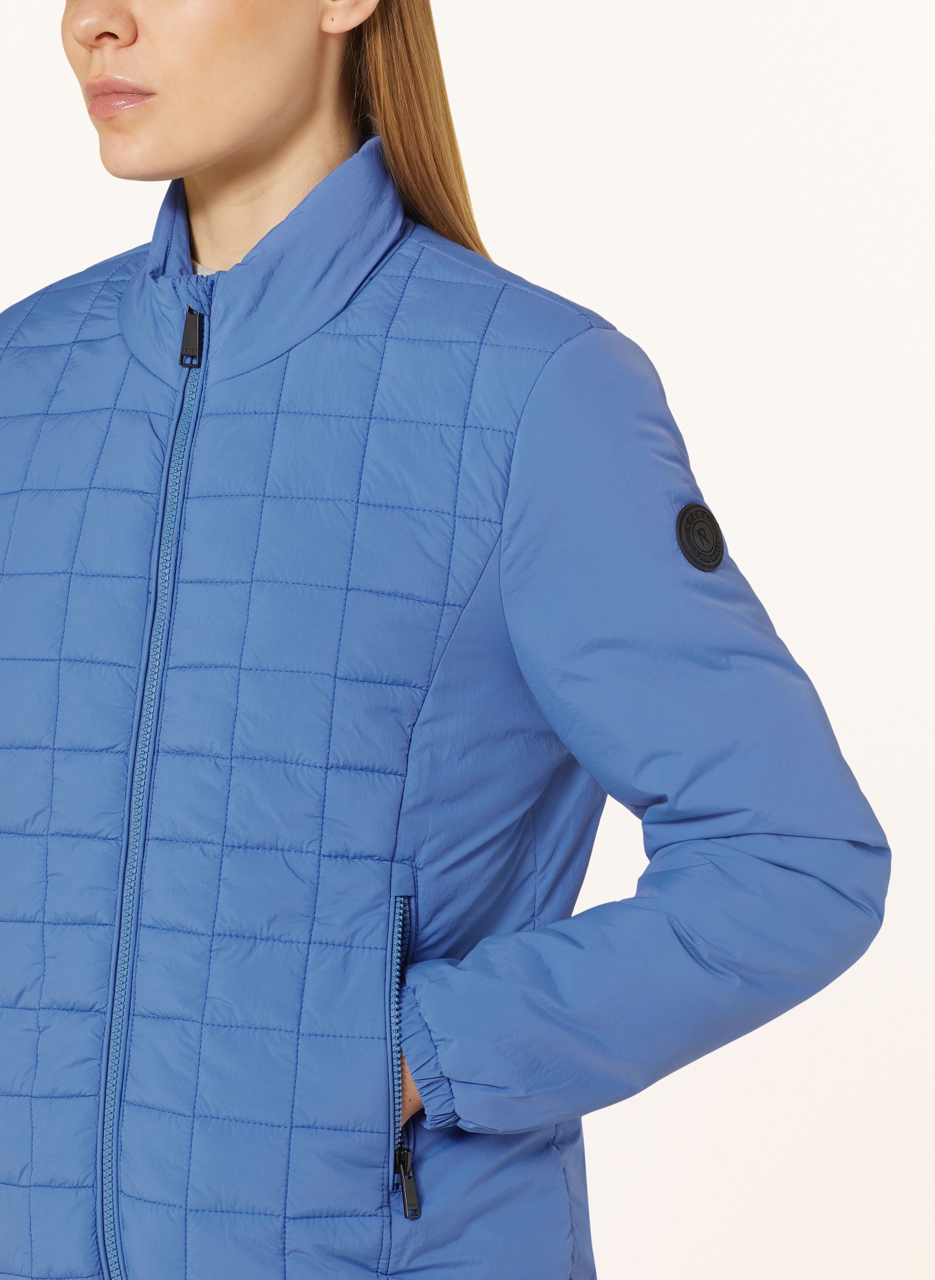 RESET Quilted jacket, Color: BLUE (Image 4)