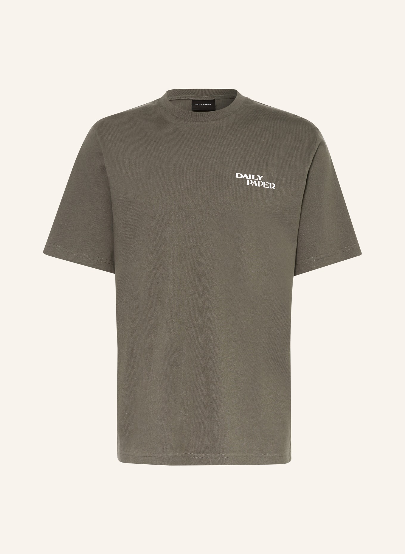 DAILY PAPER T-shirt HAND IN HAND, Color: KHAKI (Image 1)
