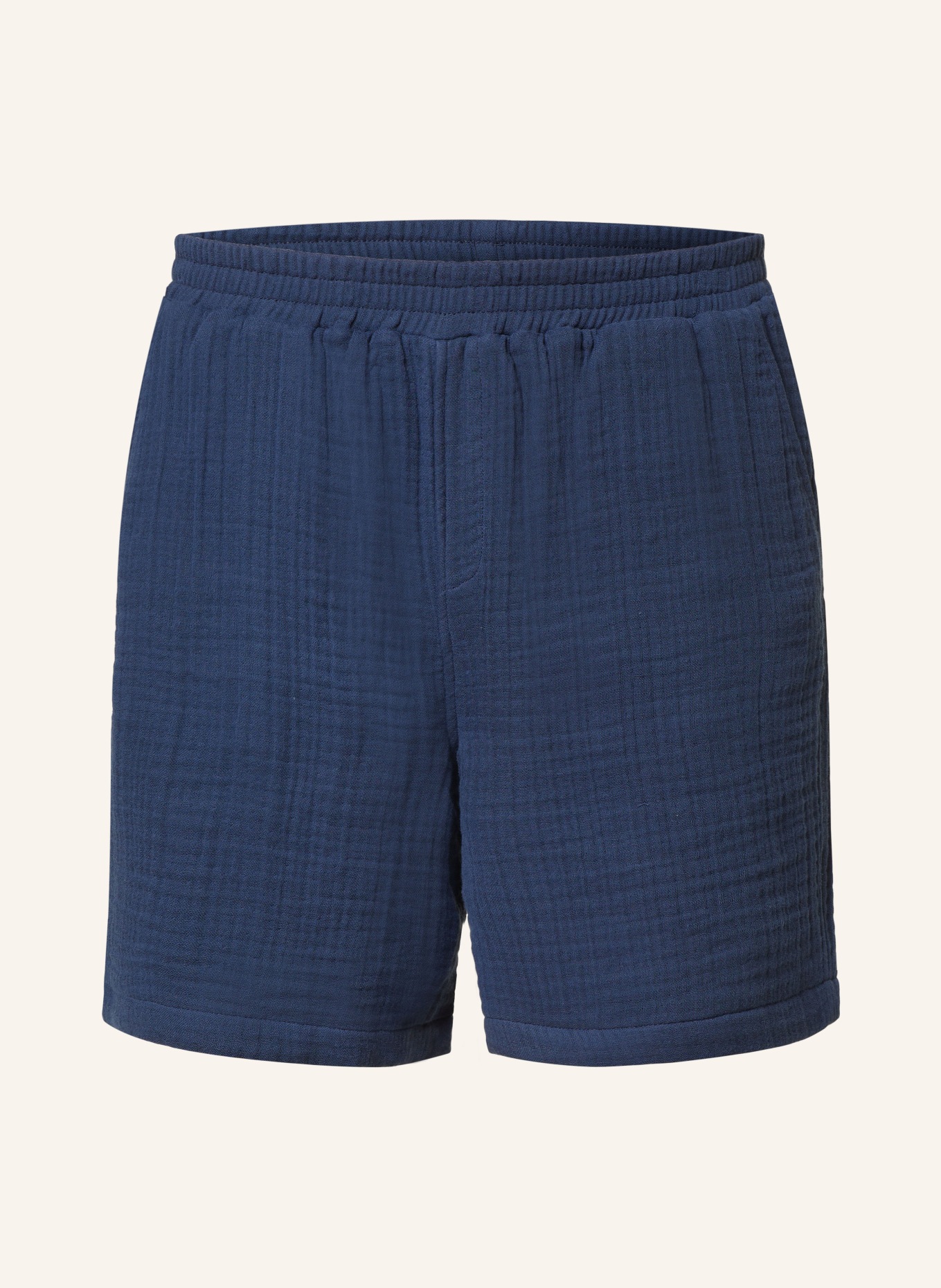 DAILY PAPER Muslin shorts ENZI, Color: DARK BLUE (Image 1)