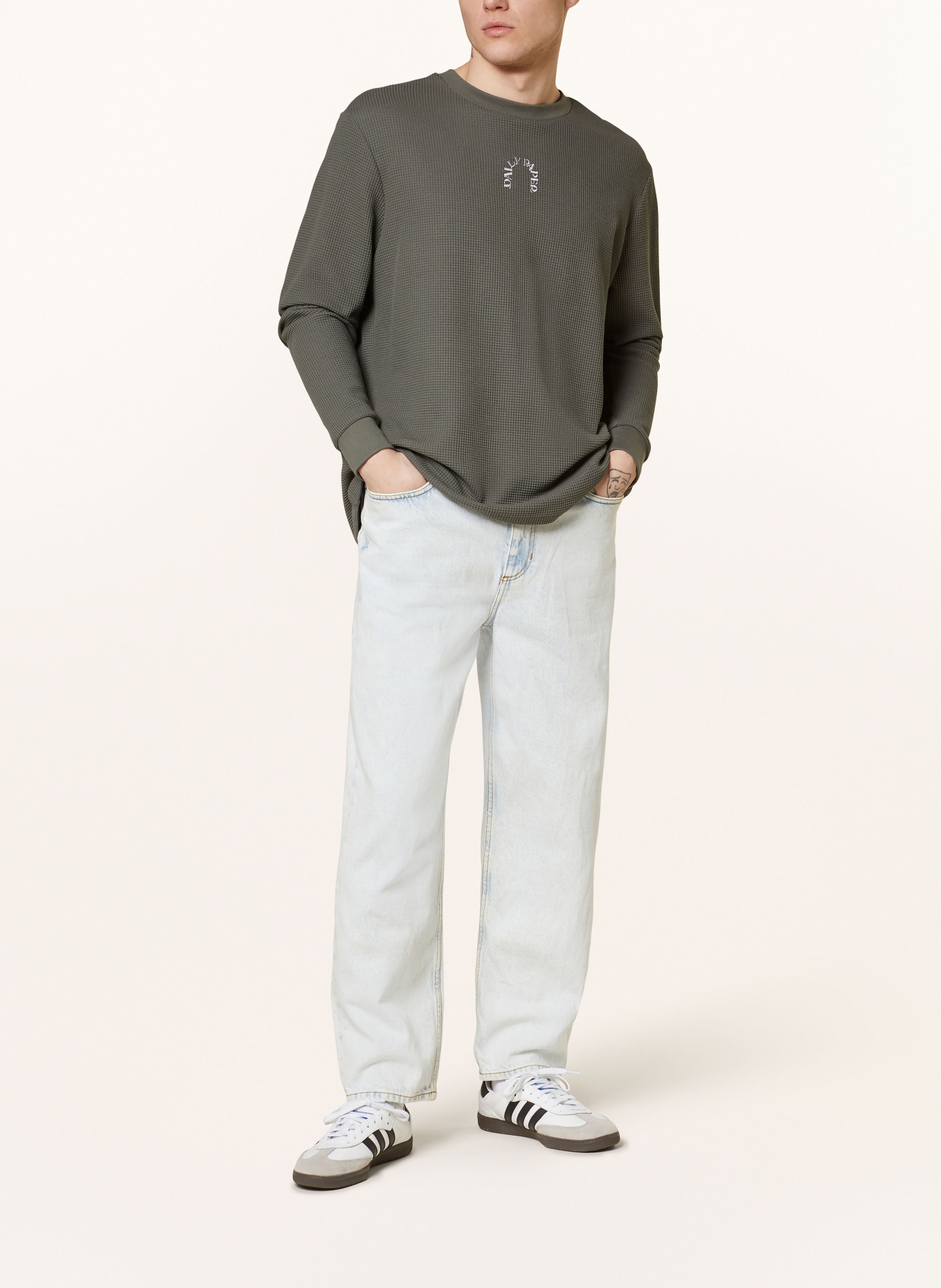 DAILY PAPER Sweatshirt ARABESQUE, Color: DARK GREEN (Image 2)