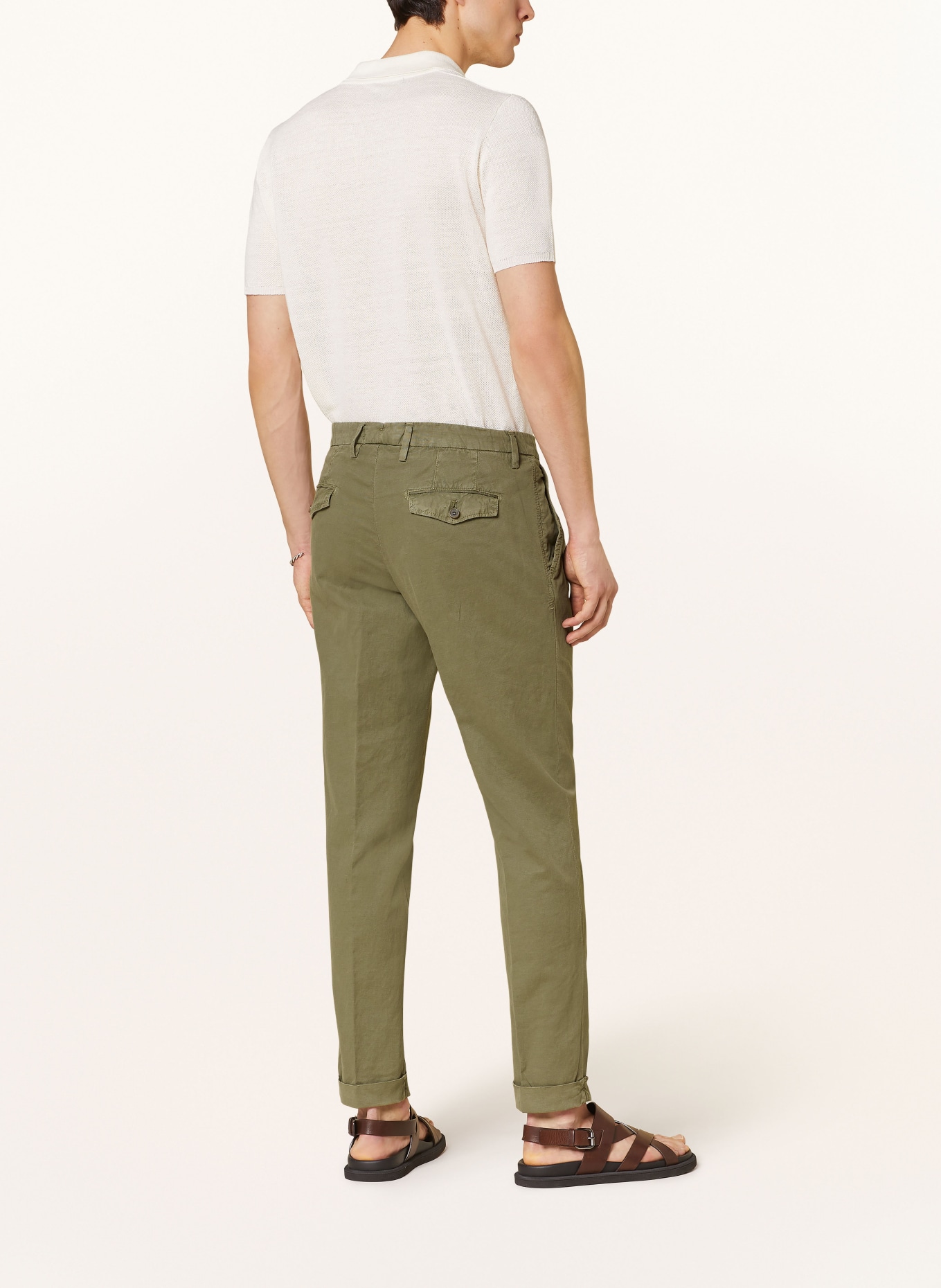 MYTHS Chino Slim Fit, Farbe: OLIV (Bild 3)