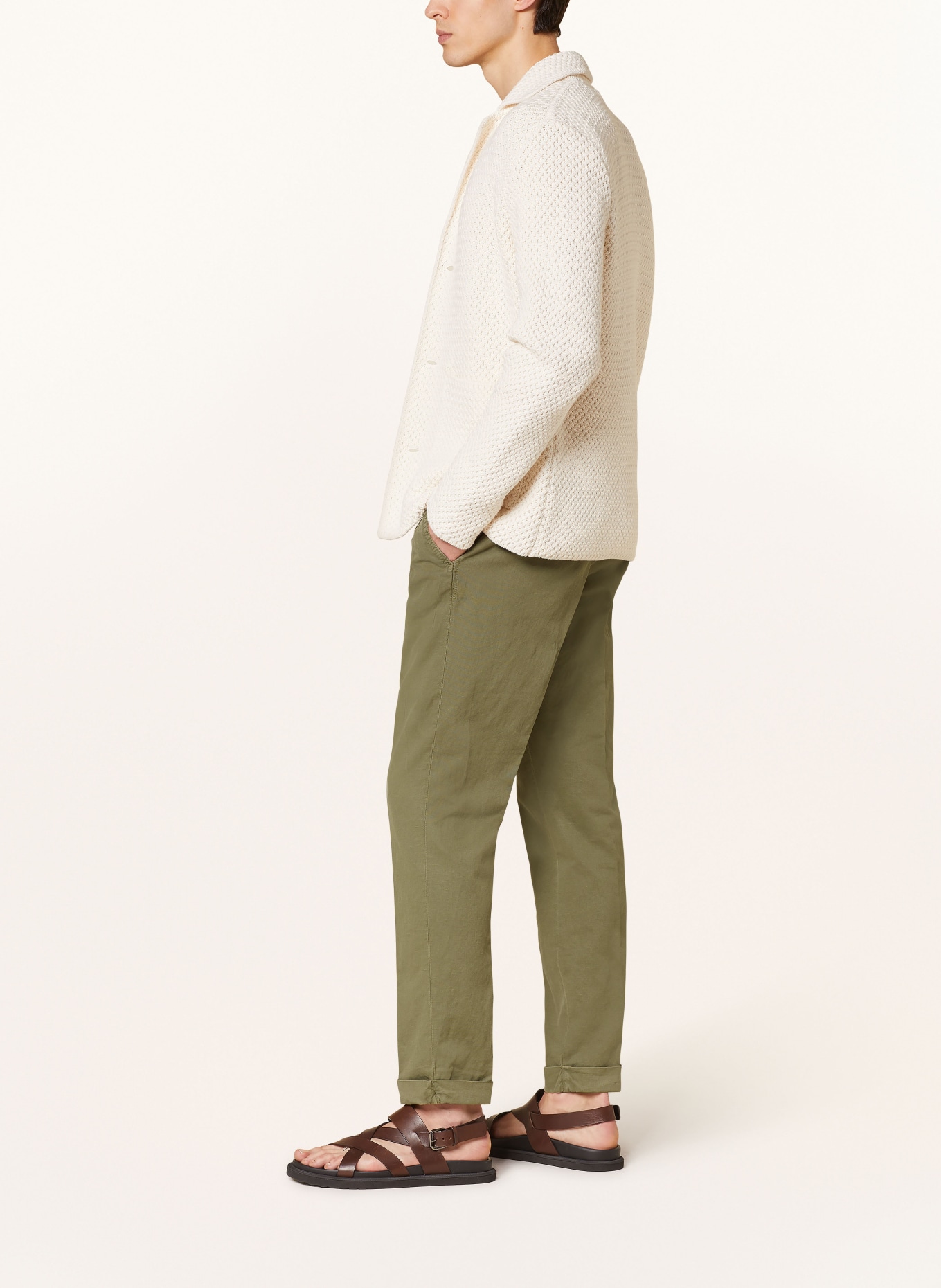 MYTHS Chinos slim fit, Color: OLIVE (Image 4)