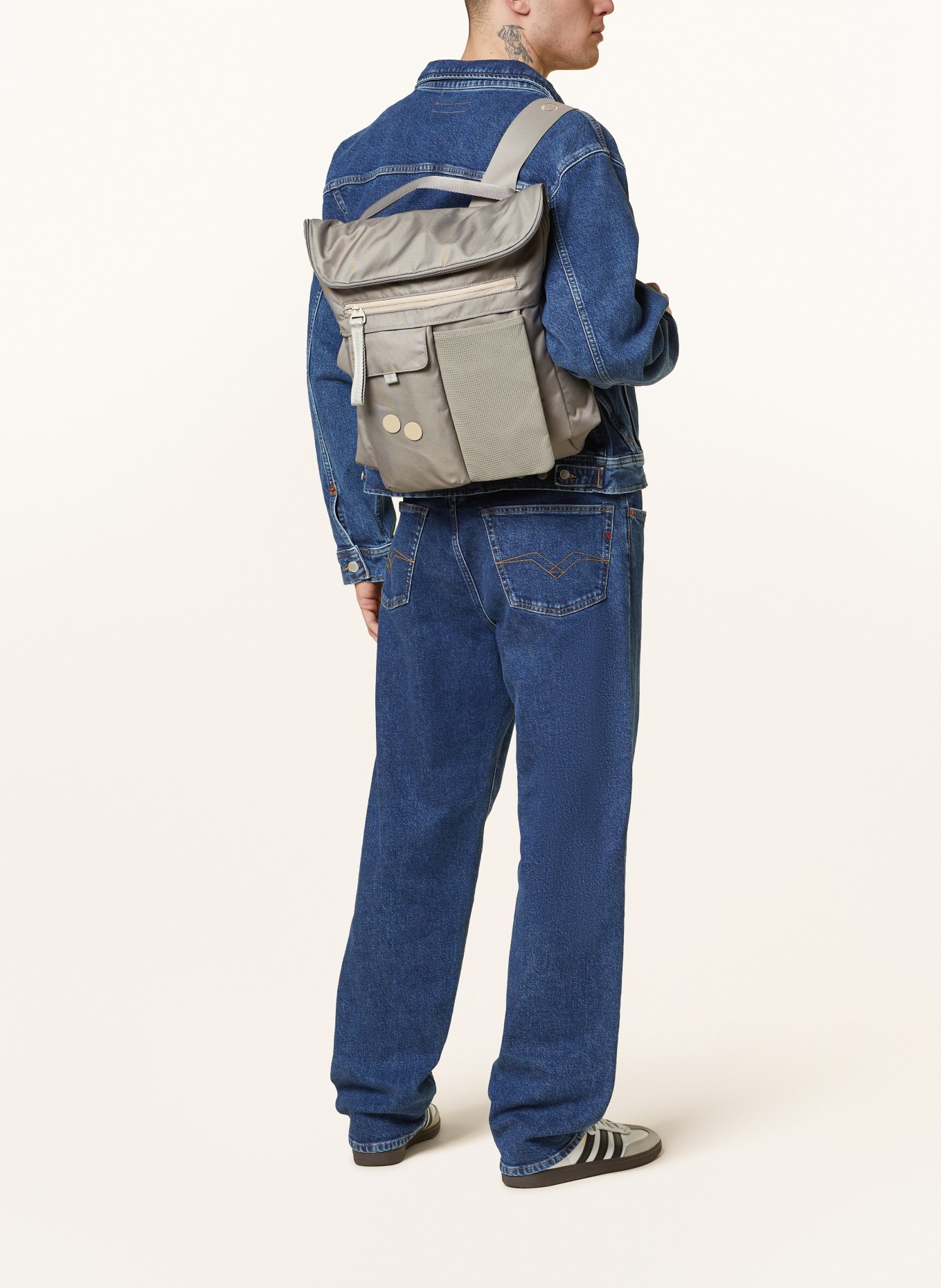 pinqponq Backpack KLAK CONSTRUCT with laptop compartment 18 l, Color: OLIVE (Image 4)