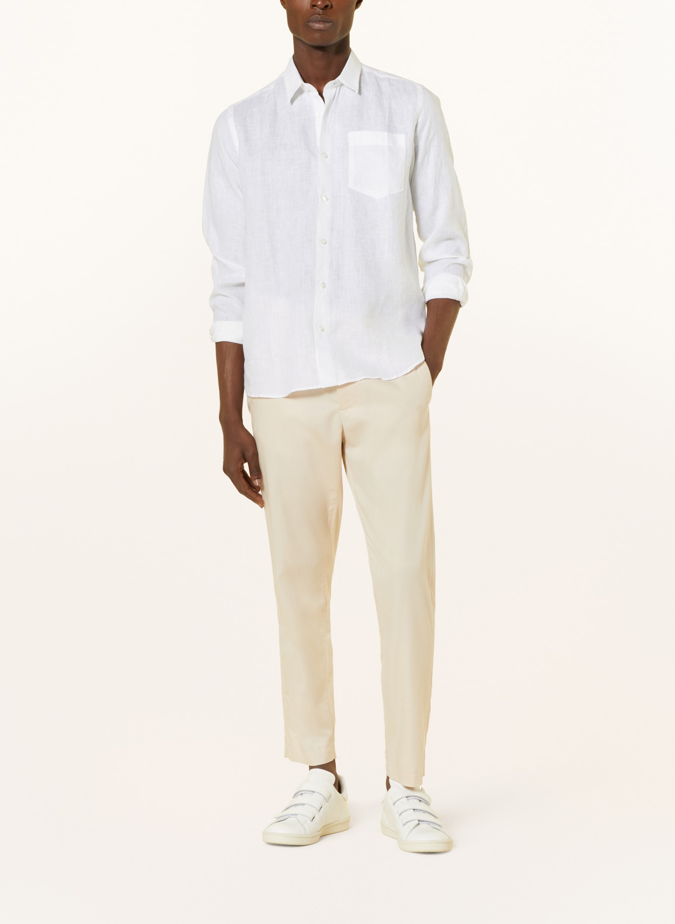 VILEBREQUIN Linen shirt CAROUBIS regular fit, Color: WHITE (Image 2)
