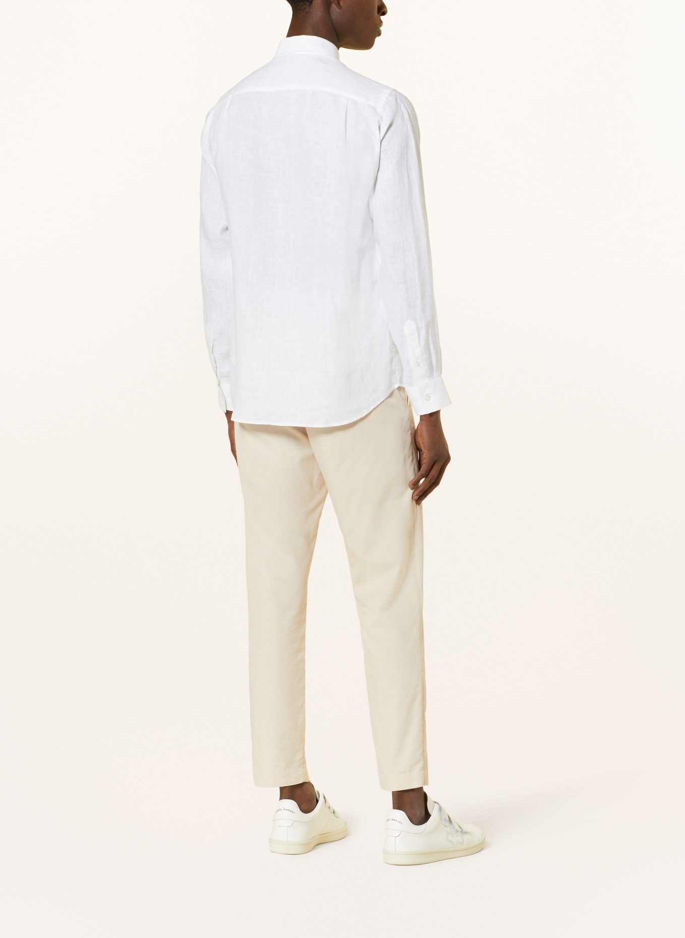 VILEBREQUIN Linen shirt CAROUBIS regular fit, Color: WHITE (Image 3)