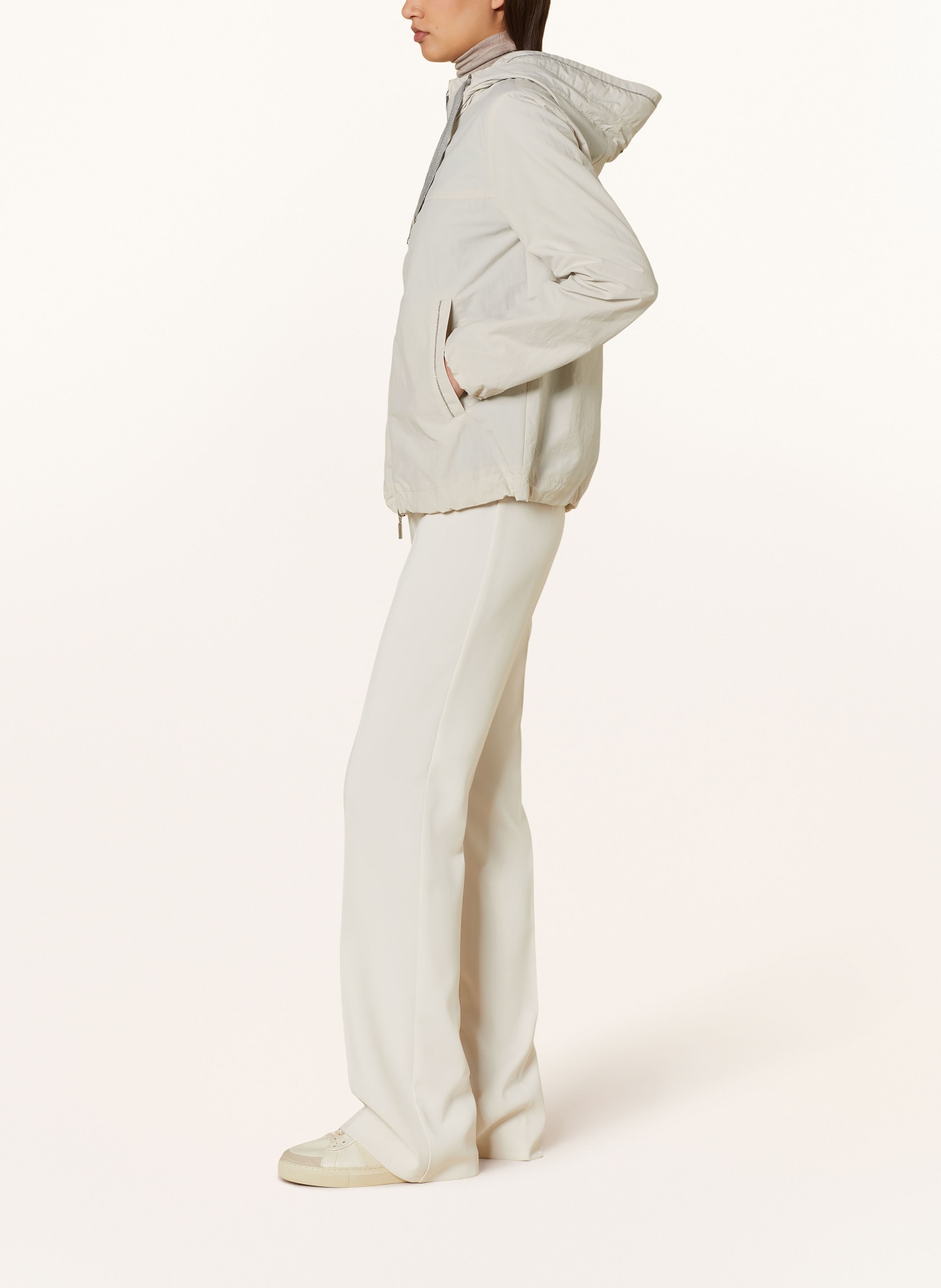 White Label Jacket with decorative beads, Color: CREAM (Image 4)