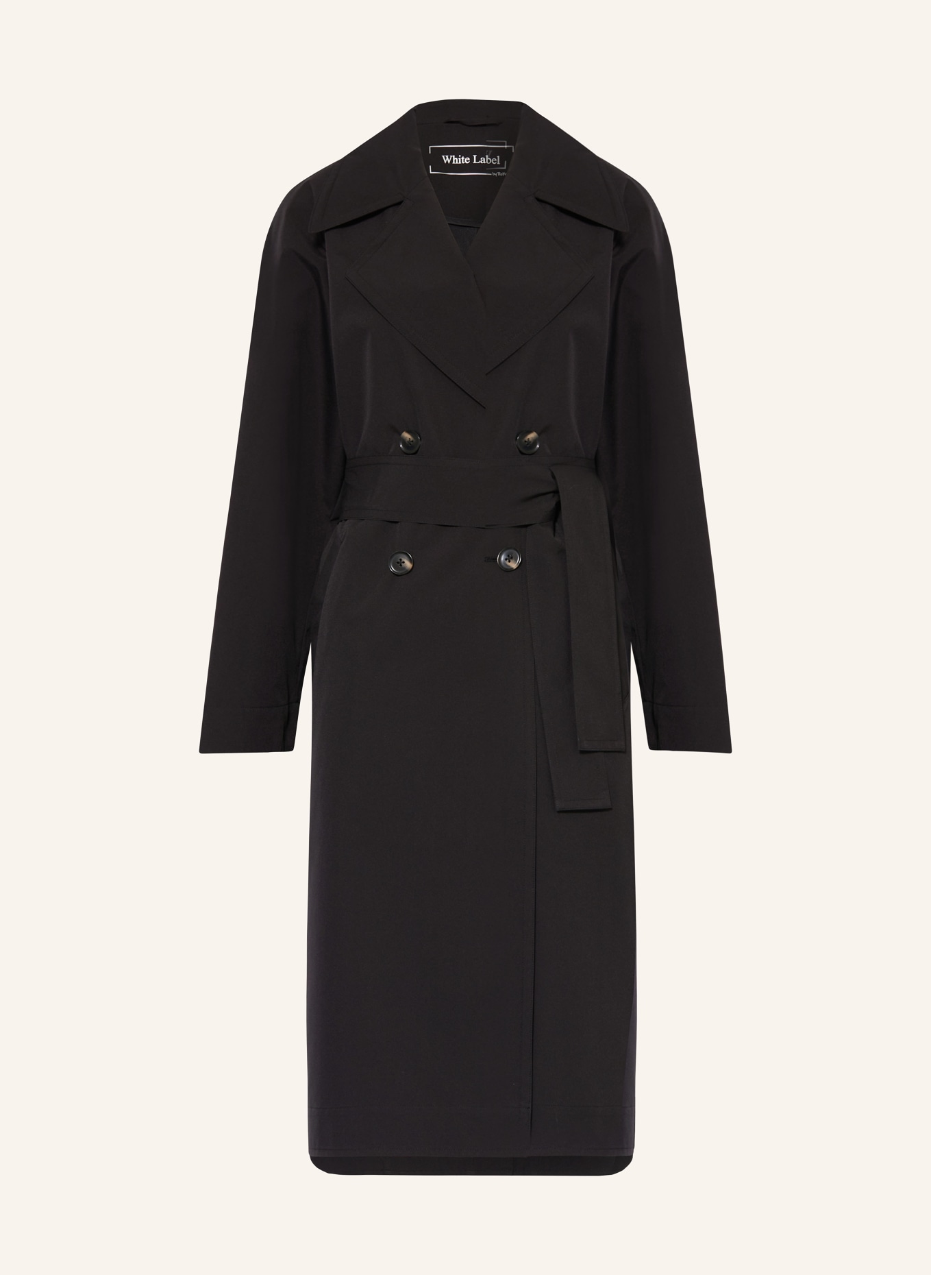 White Label Trench coat, Color: BLACK (Image 1)