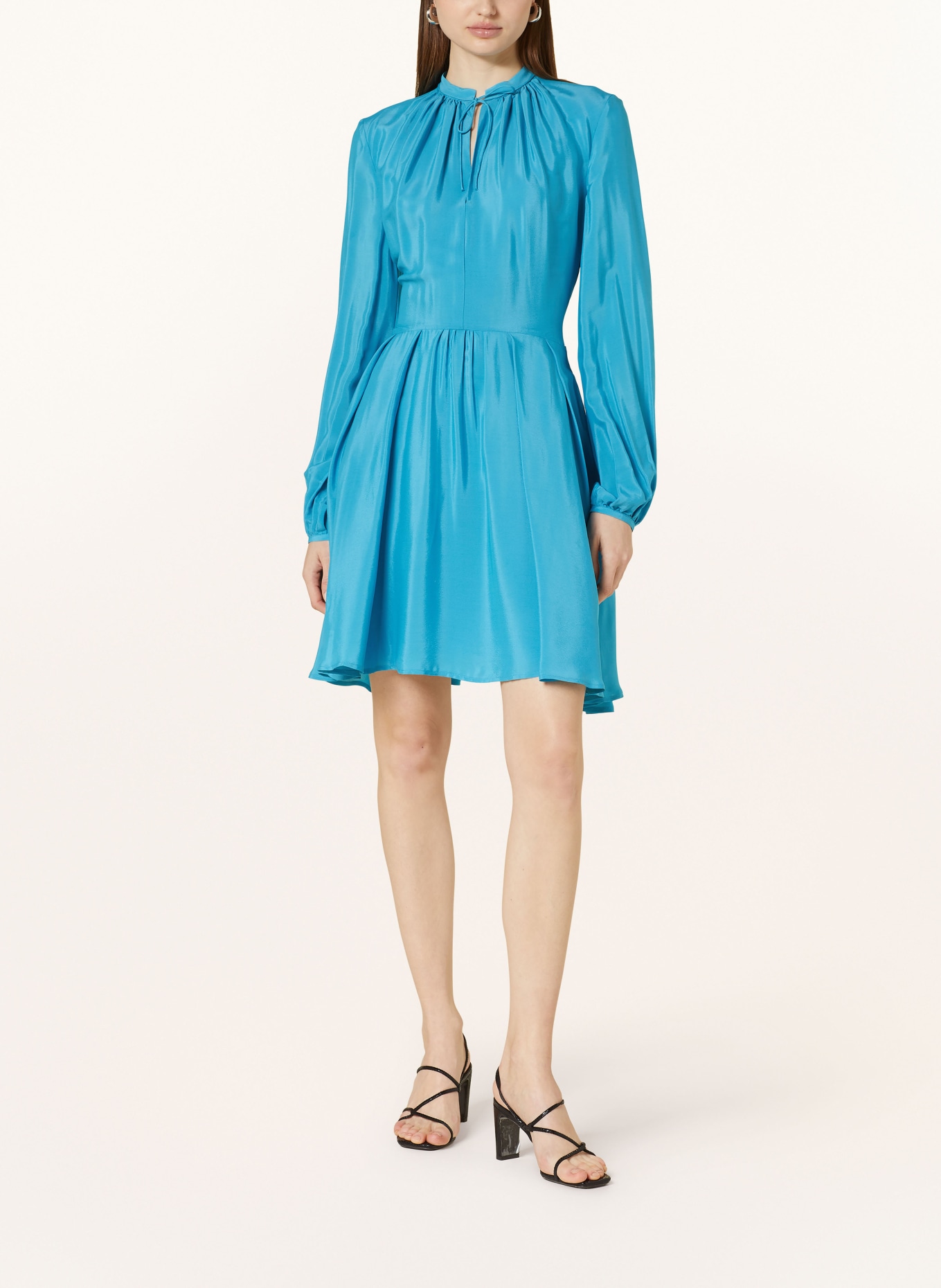 SLY 010 Kleid ARIELLA mit Seide, Farbe: BLAU (Bild 2)