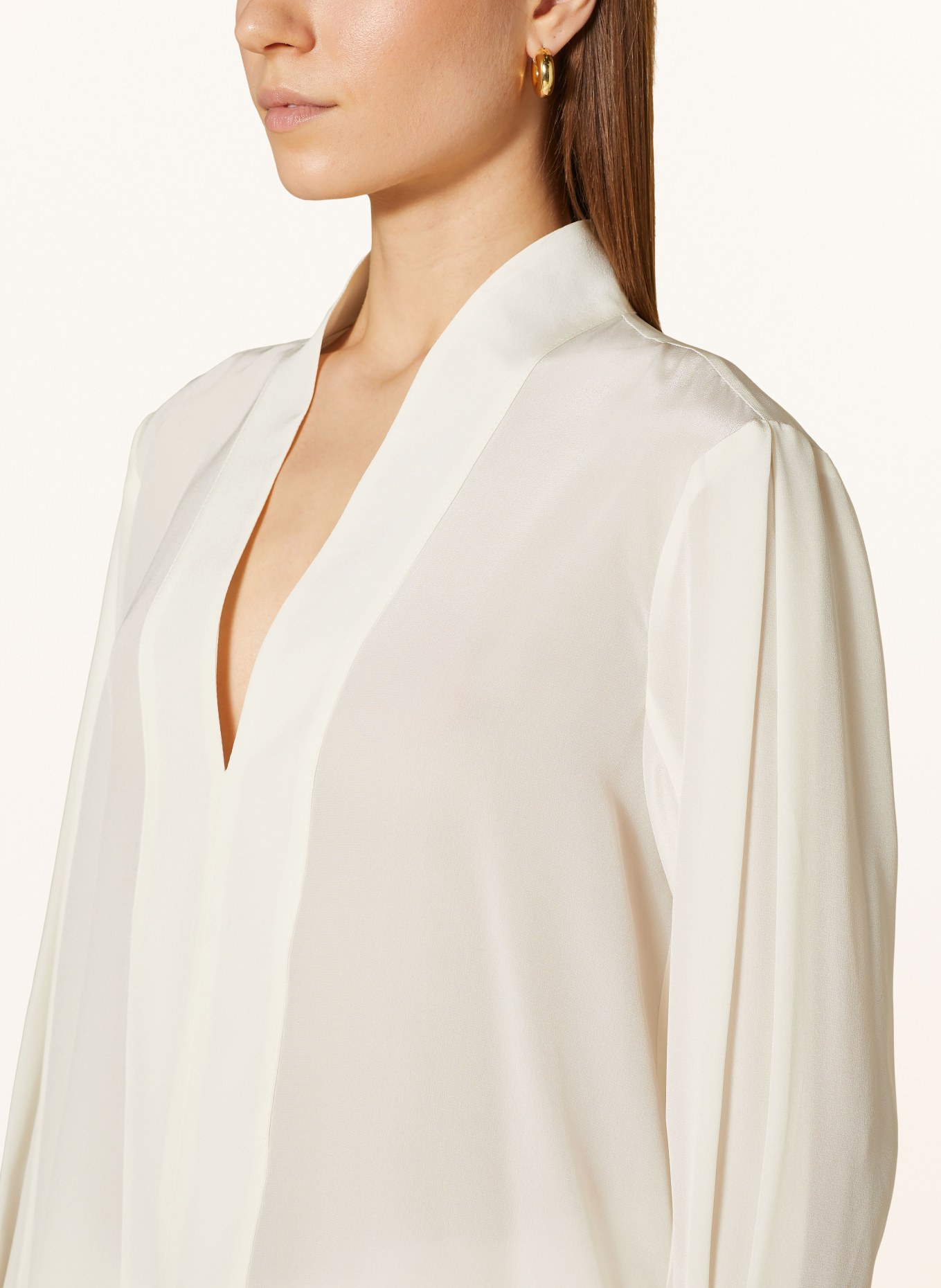 SLY 010 Shirt blouse MIRA in silk, Color: WHITE (Image 5)