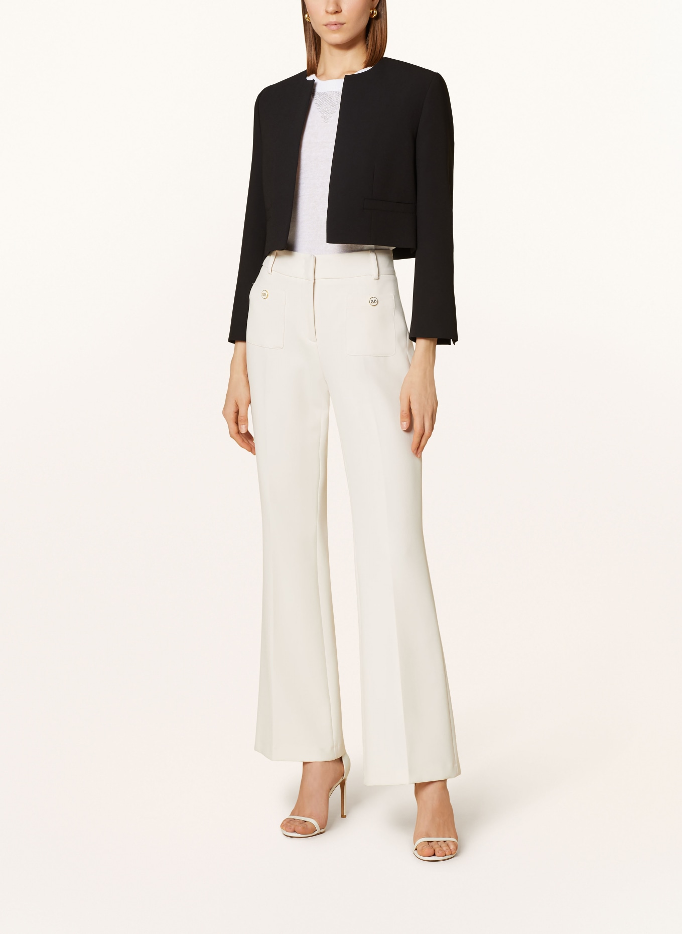 SLY 010 Cropped-Blazer COCO, Farbe: SCHWARZ (Bild 2)