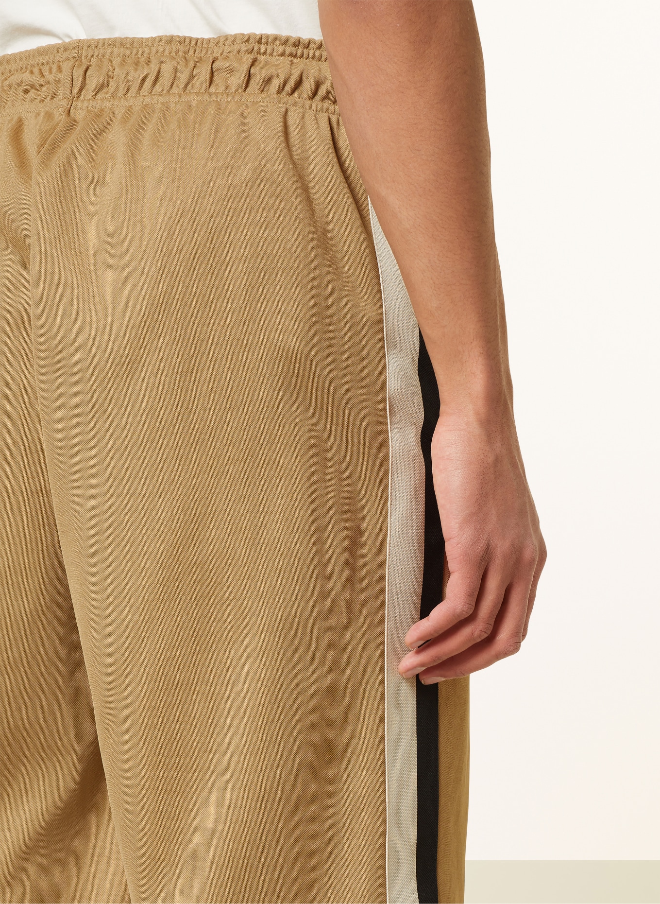 FRED PERRY Track pants with tuxedo stripes, Color: CAMEL/ ECRU/ BLACK (Image 6)