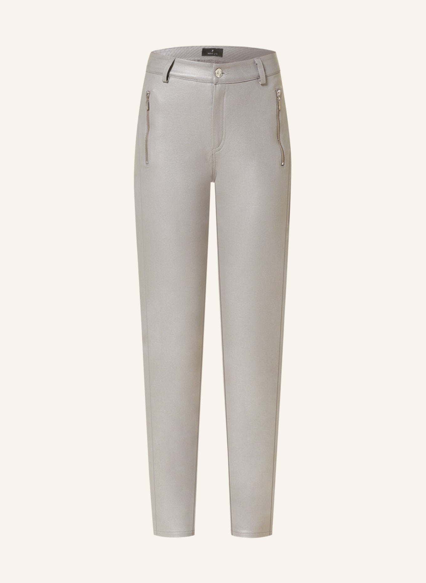 monari Pants in leather look, Color: LIGHT GRAY (Image 1)