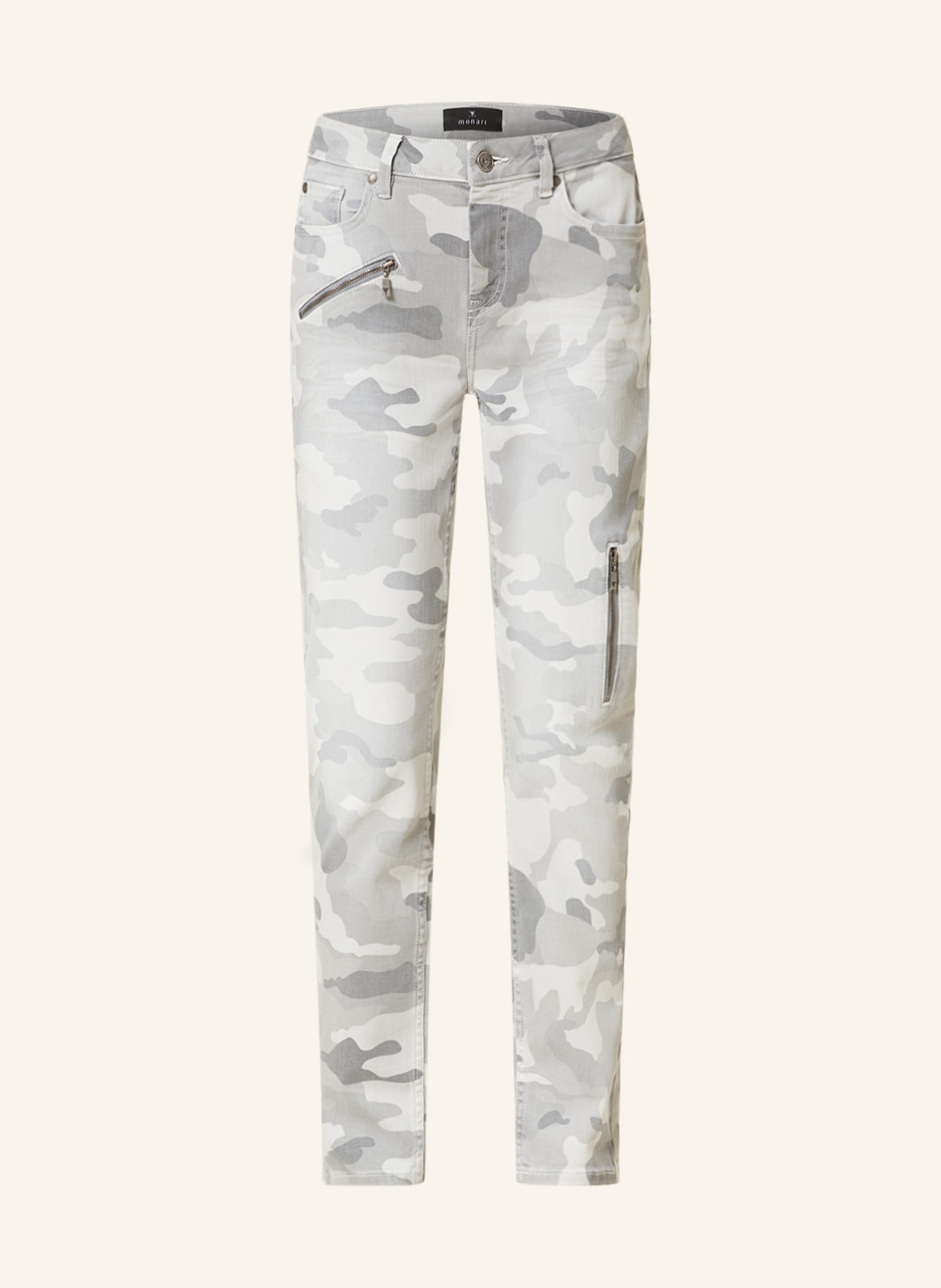 monari Skinny Jeans, Farbe: HELLGRAU/ GRAU (Bild 1)