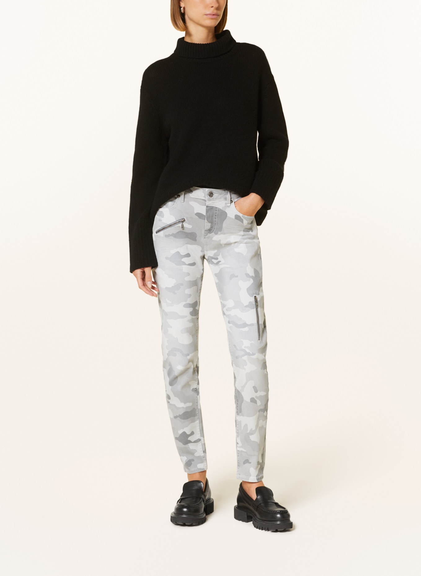 monari Skinny Jeans, Farbe: HELLGRAU/ GRAU (Bild 2)