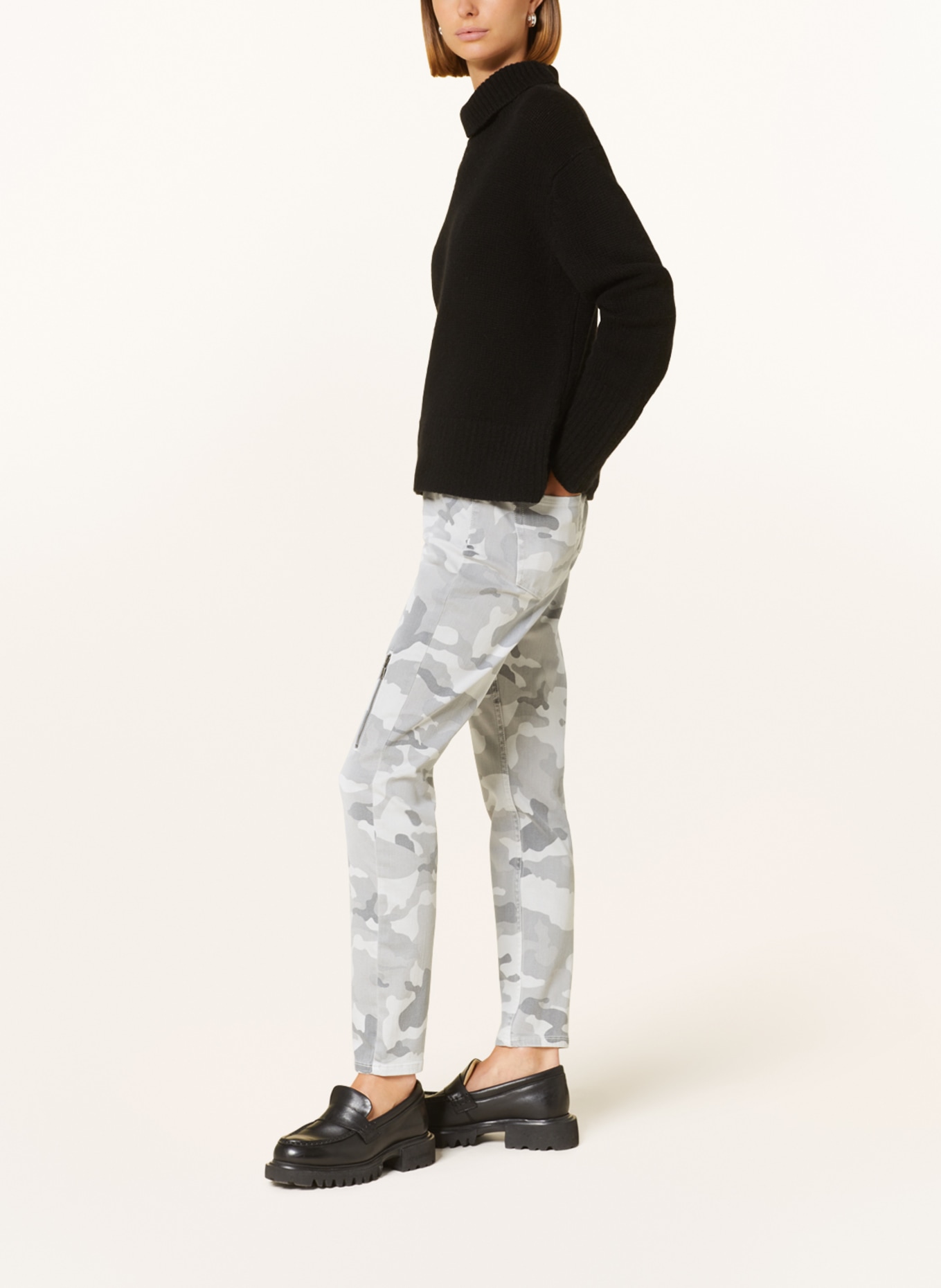 monari Skinny Jeans, Farbe: HELLGRAU/ GRAU (Bild 4)