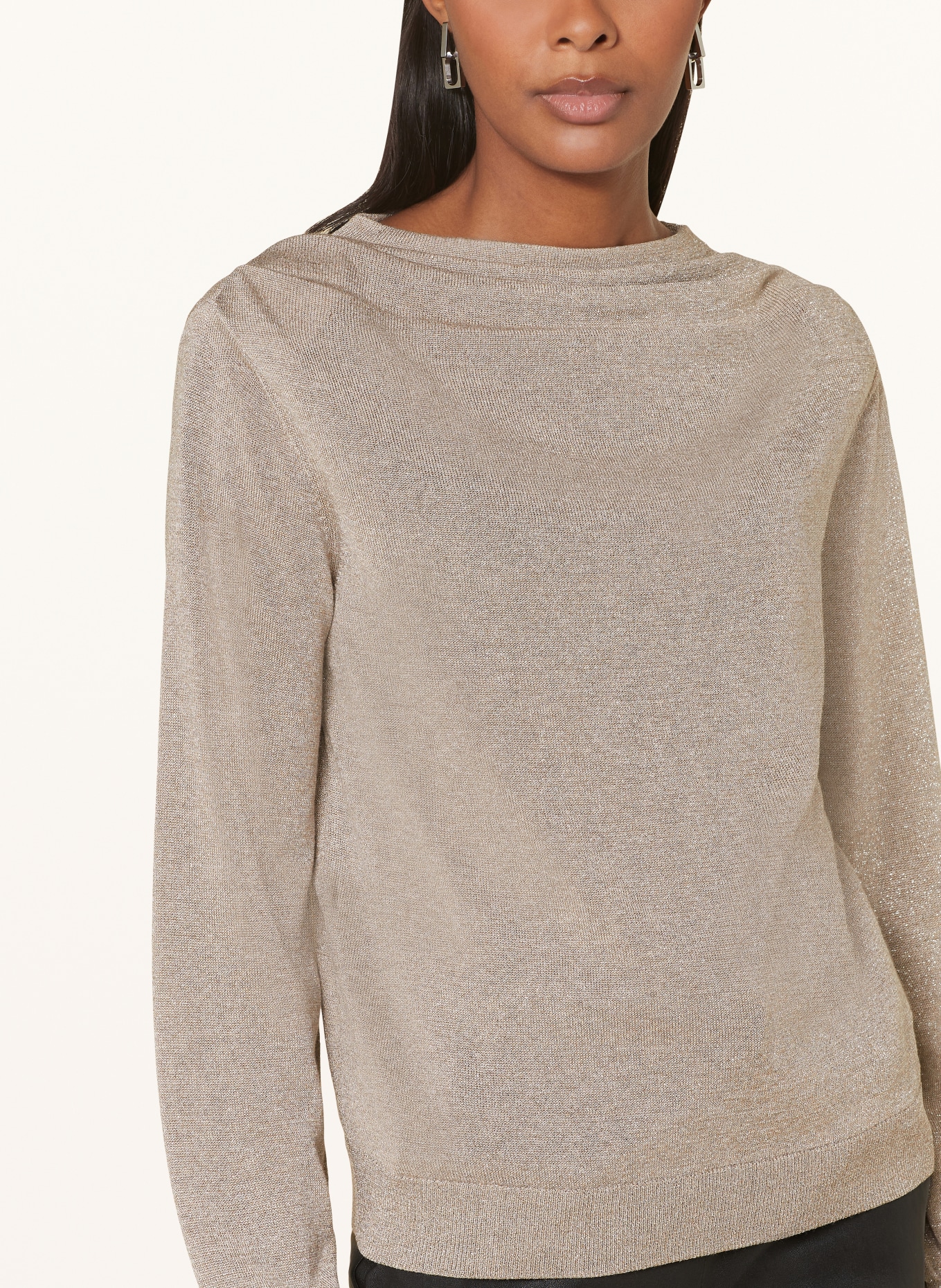 monari Sweater with glitter thread, Color: BEIGE (Image 4)