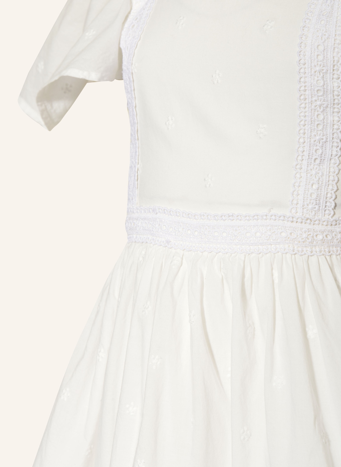 GARCIA Kleid mit Spitze und Volants, Farbe: WEISS (Bild 3)