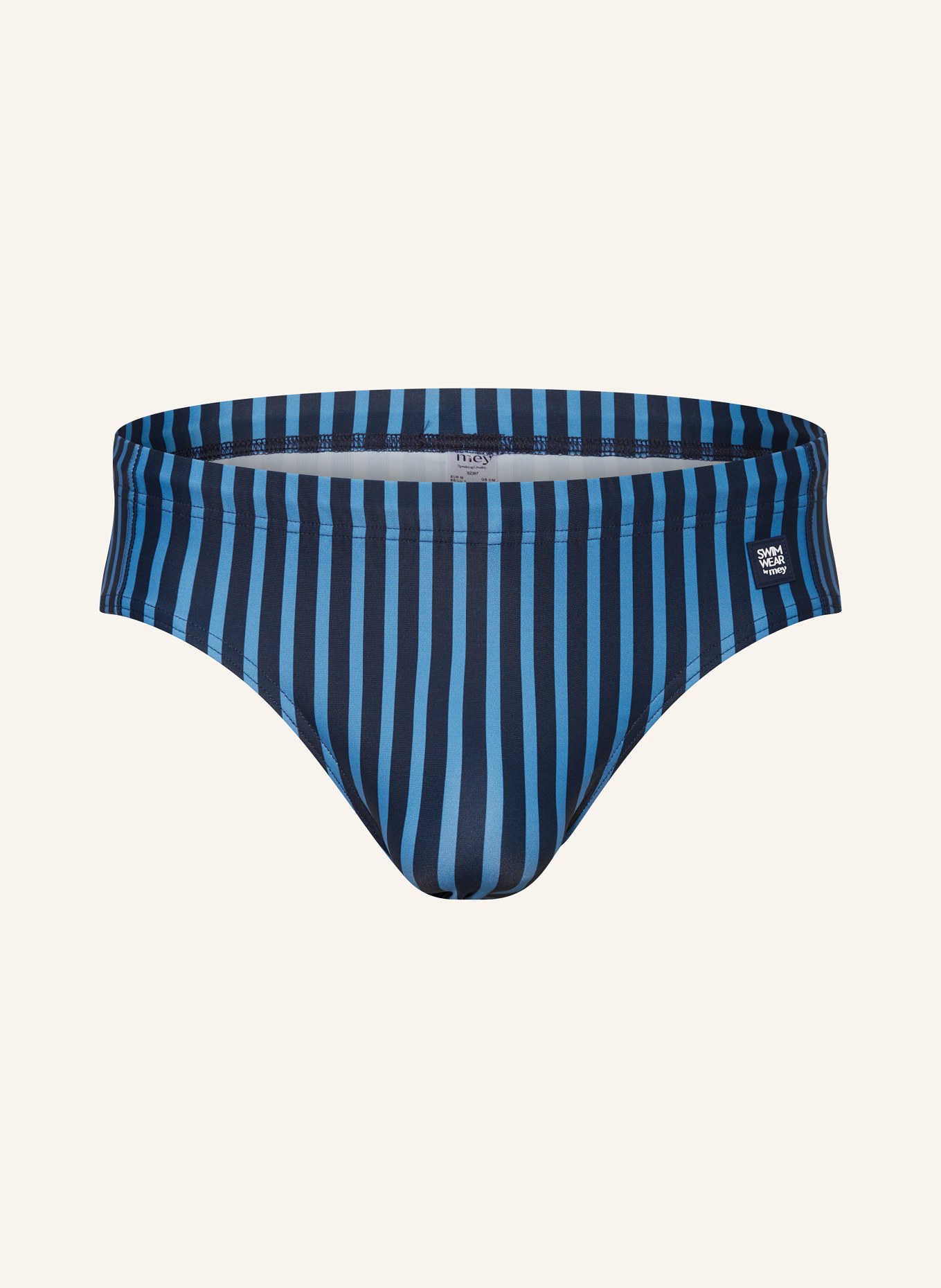 mey Swim briefs series BROADER STRIPE, Color: DARK BLUE/ BLUE (Image 1)