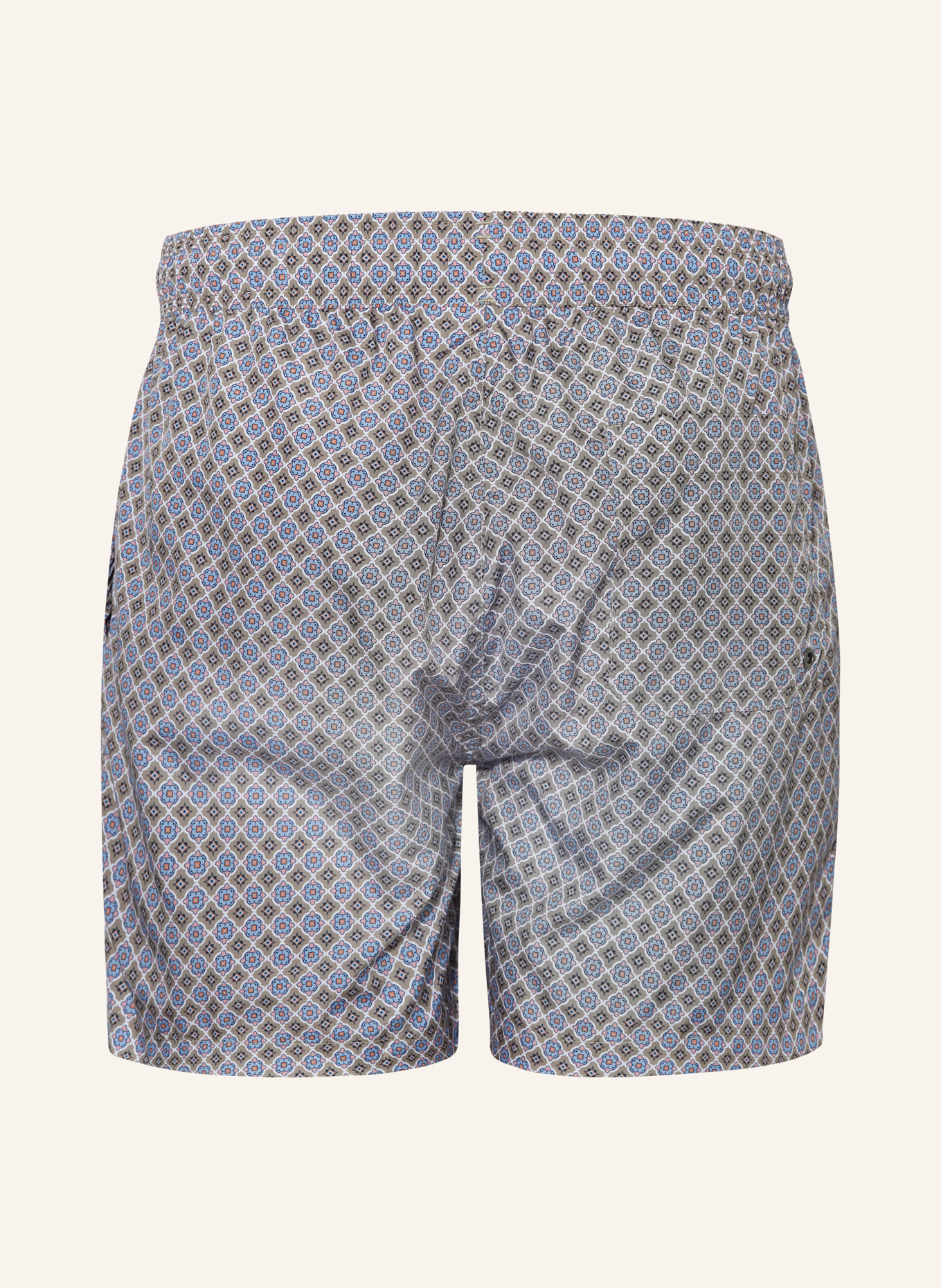 mey Swim shorts series VINTAGE, Color: OLIVE/ LIGHT BLUE/ PINK (Image 2)