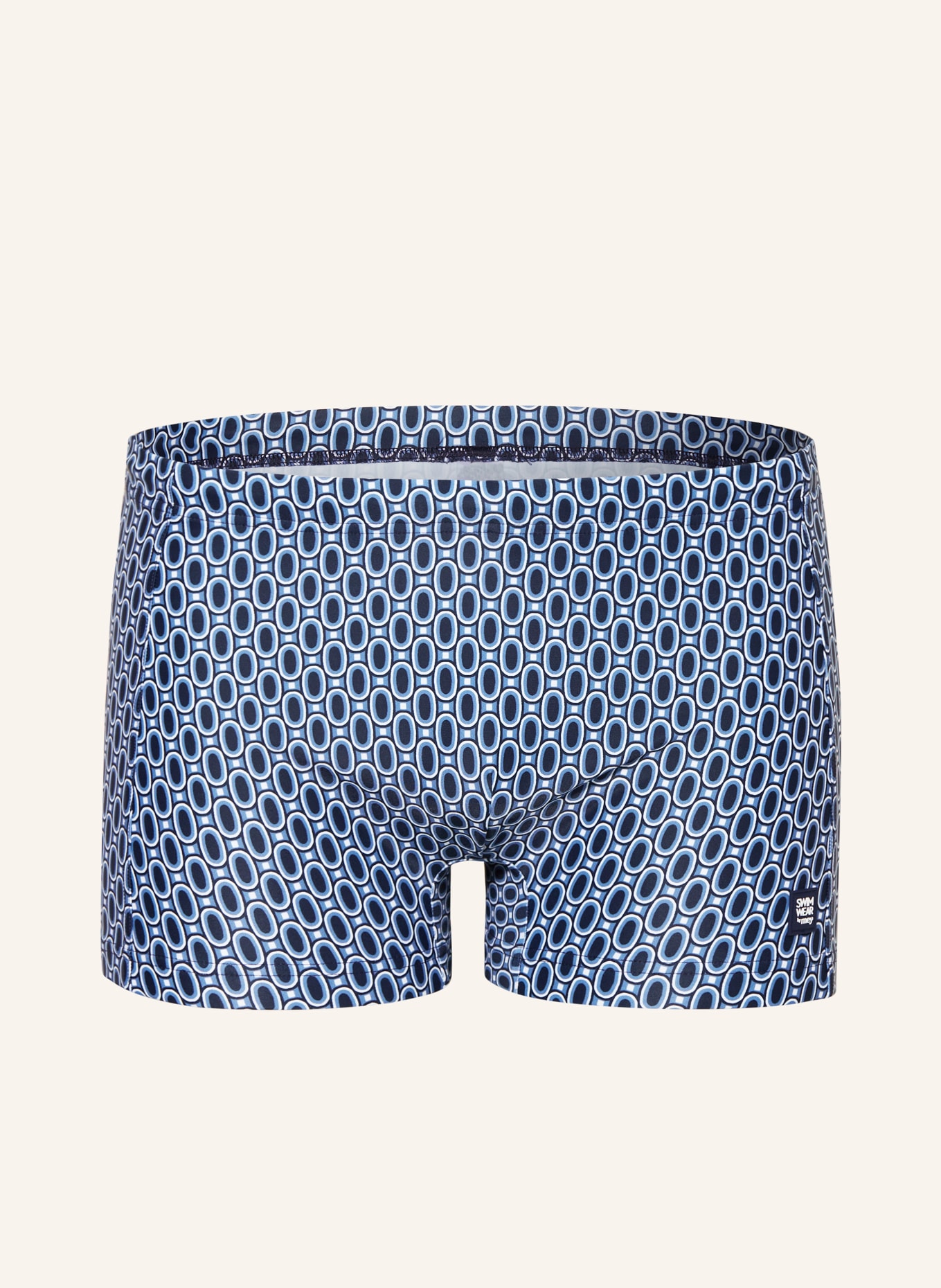 mey Swim shorts series RETRO LINKED, Color: BLUE/ DARK BLUE (Image 1)