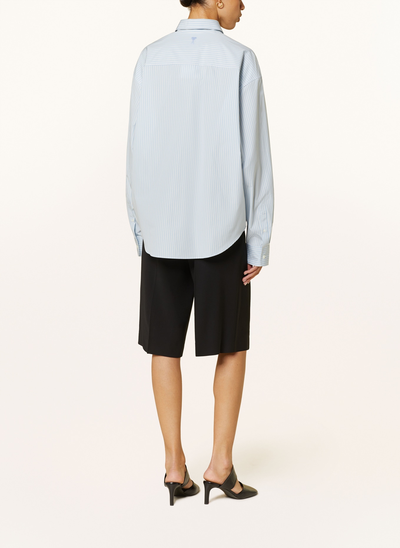 AMI PARIS Shirt blouse, Color: LIGHT BLUE/ WHITE (Image 3)