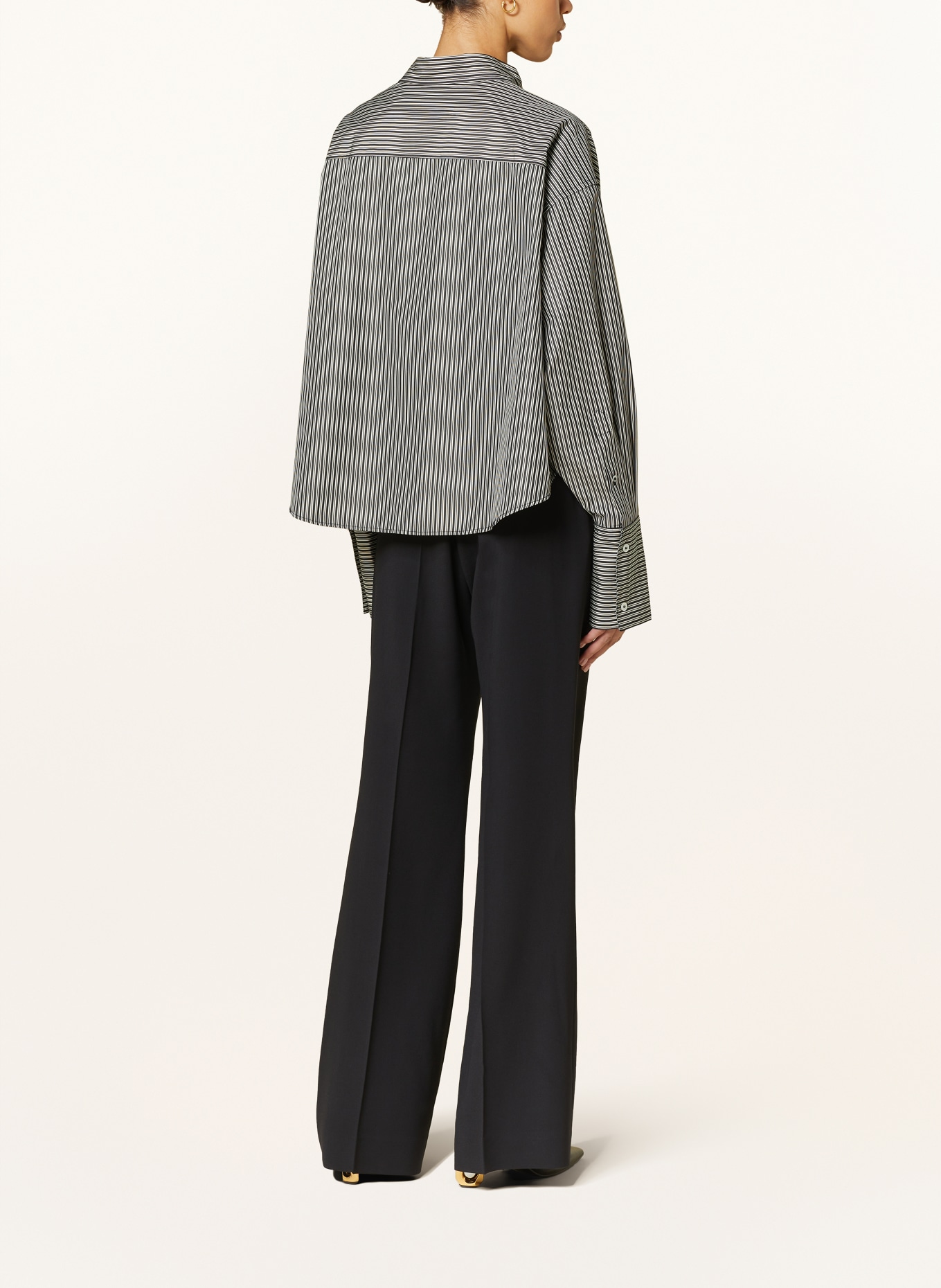 AMI PARIS Oversized shirt blouse, Color: BLACK/ WHITE (Image 3)