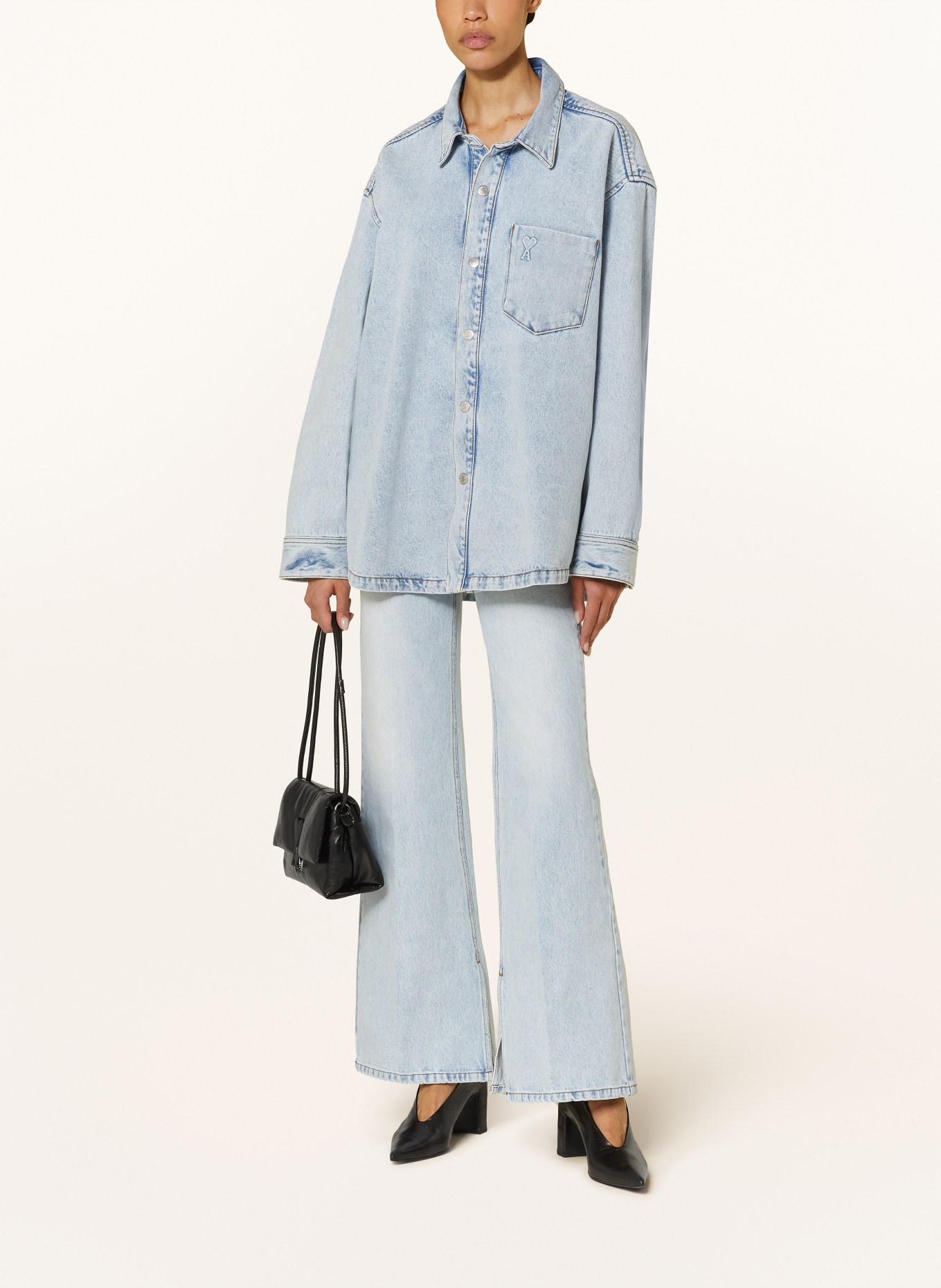 AMI PARIS Jeans-Overjacket, Farbe: HELLBLAU (Bild 2)