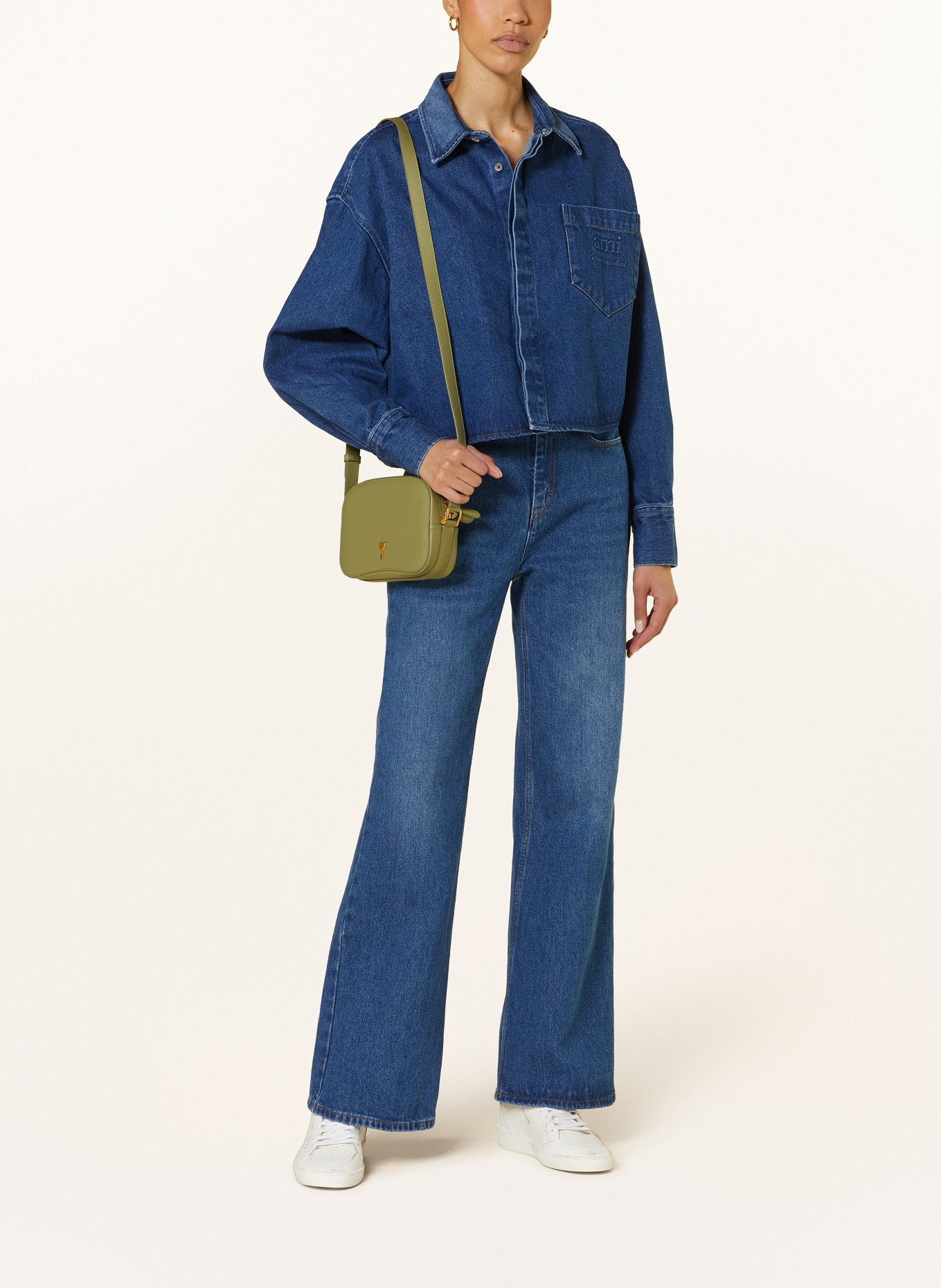 AMI PARIS Kurtka jeansowa, Kolor: GRANATOWY (Obrazek 2)