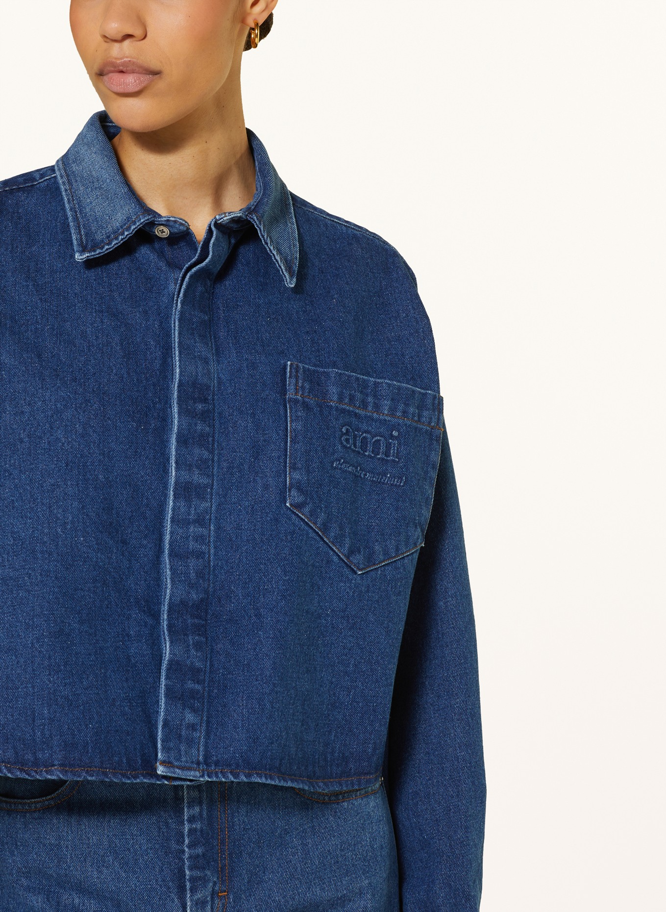AMI PARIS Kurtka jeansowa, Kolor: GRANATOWY (Obrazek 4)