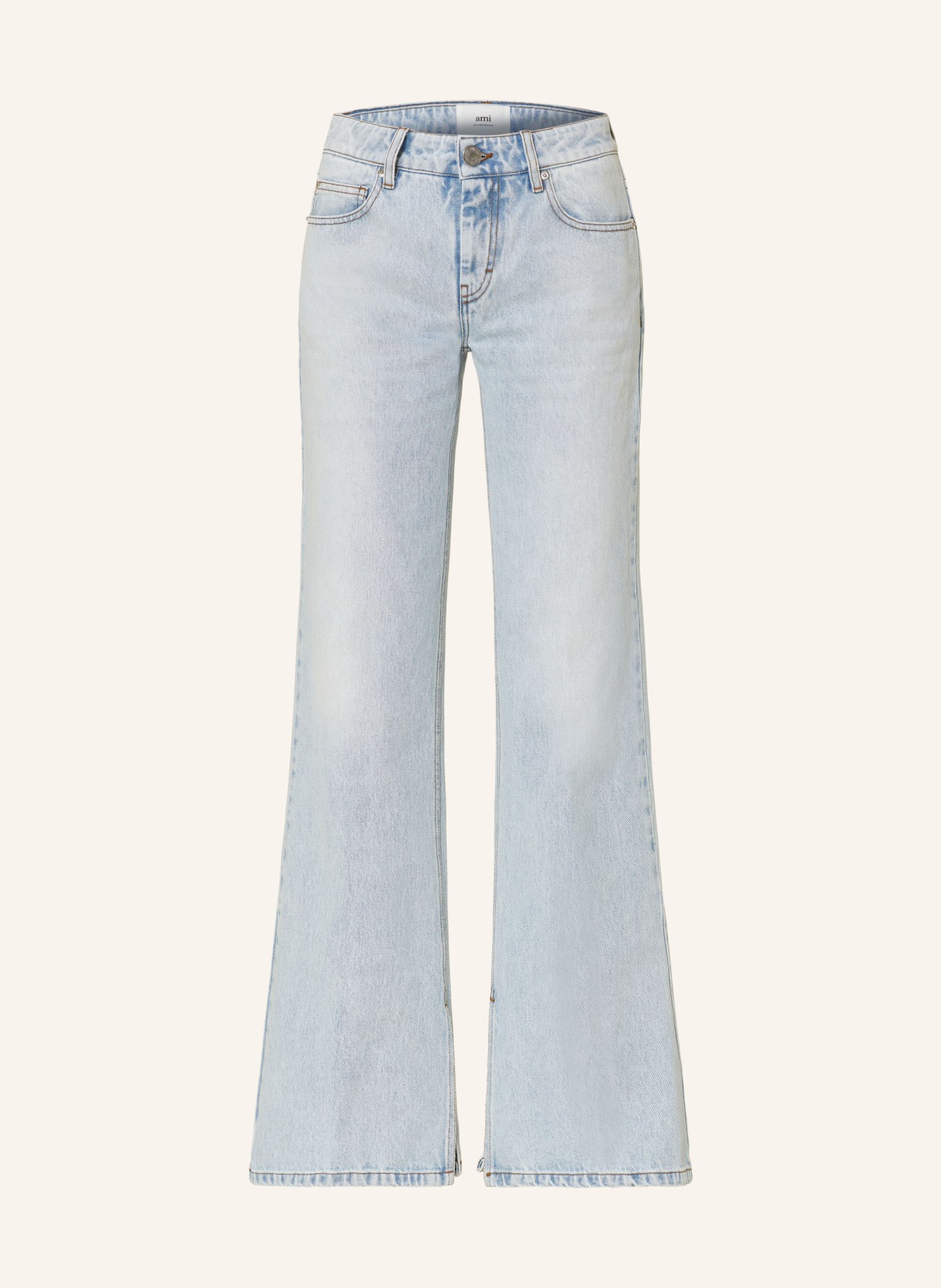 AMI PARIS Flared jeans, Color: LIGHT BLUE (Image 1)