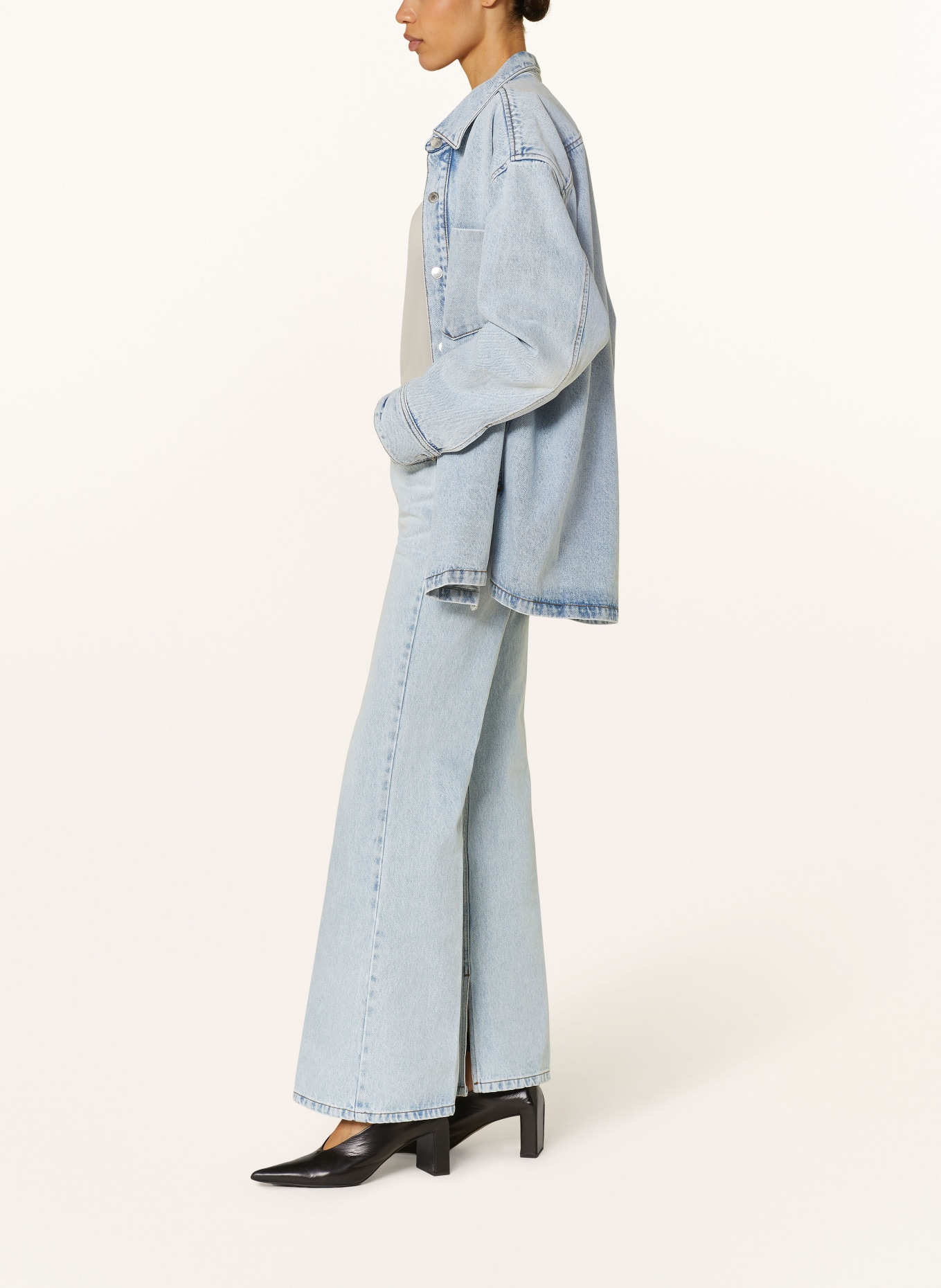 AMI PARIS Flared jeans, Color: LIGHT BLUE (Image 4)