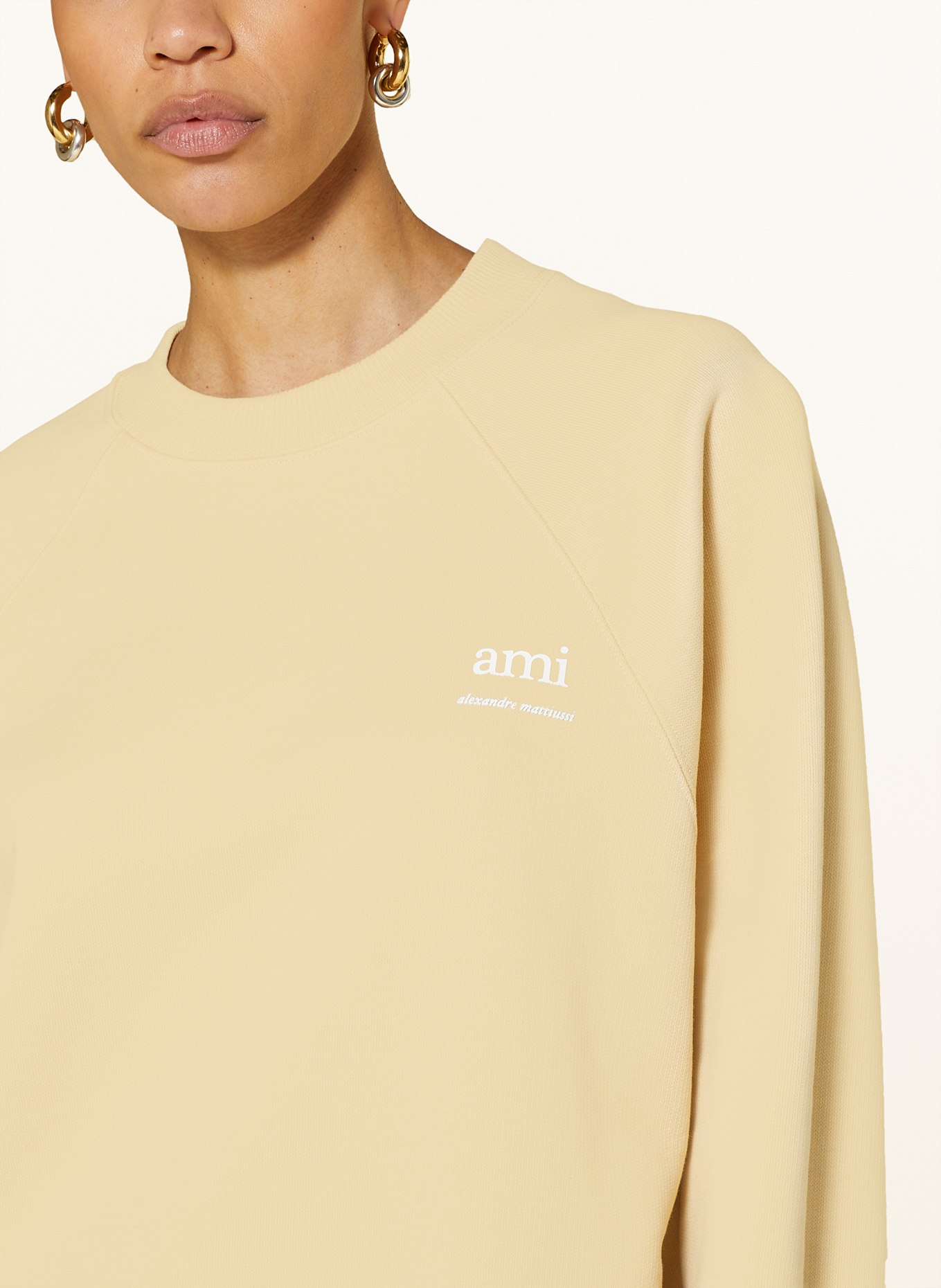 AMI PARIS Sweatshirt, Color: ECRU (Image 4)