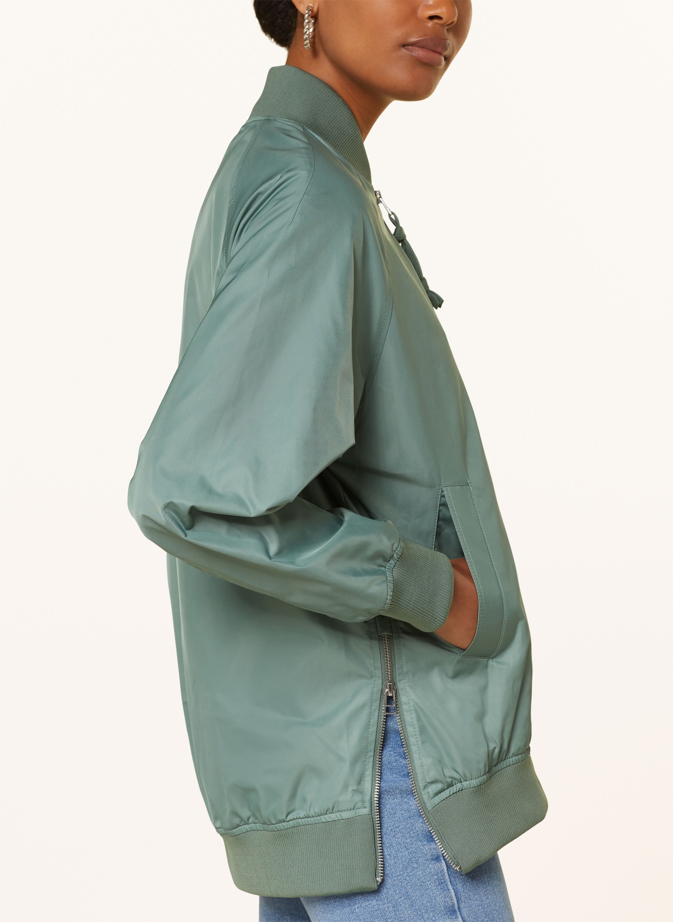 Marc O'Polo DENIM Bomber jacket, Color: LIGHT GREEN (Image 4)