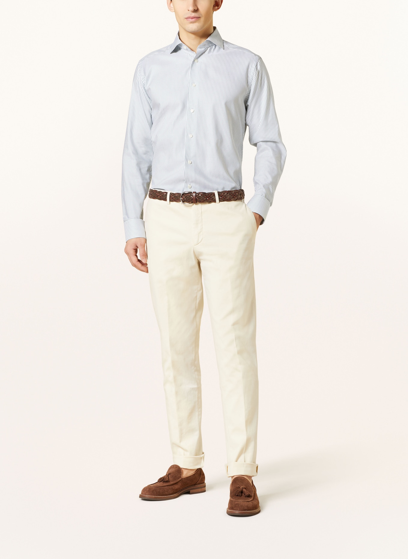 ETON Shirt slim fit, Color: WHITE/ GREEN (Image 2)