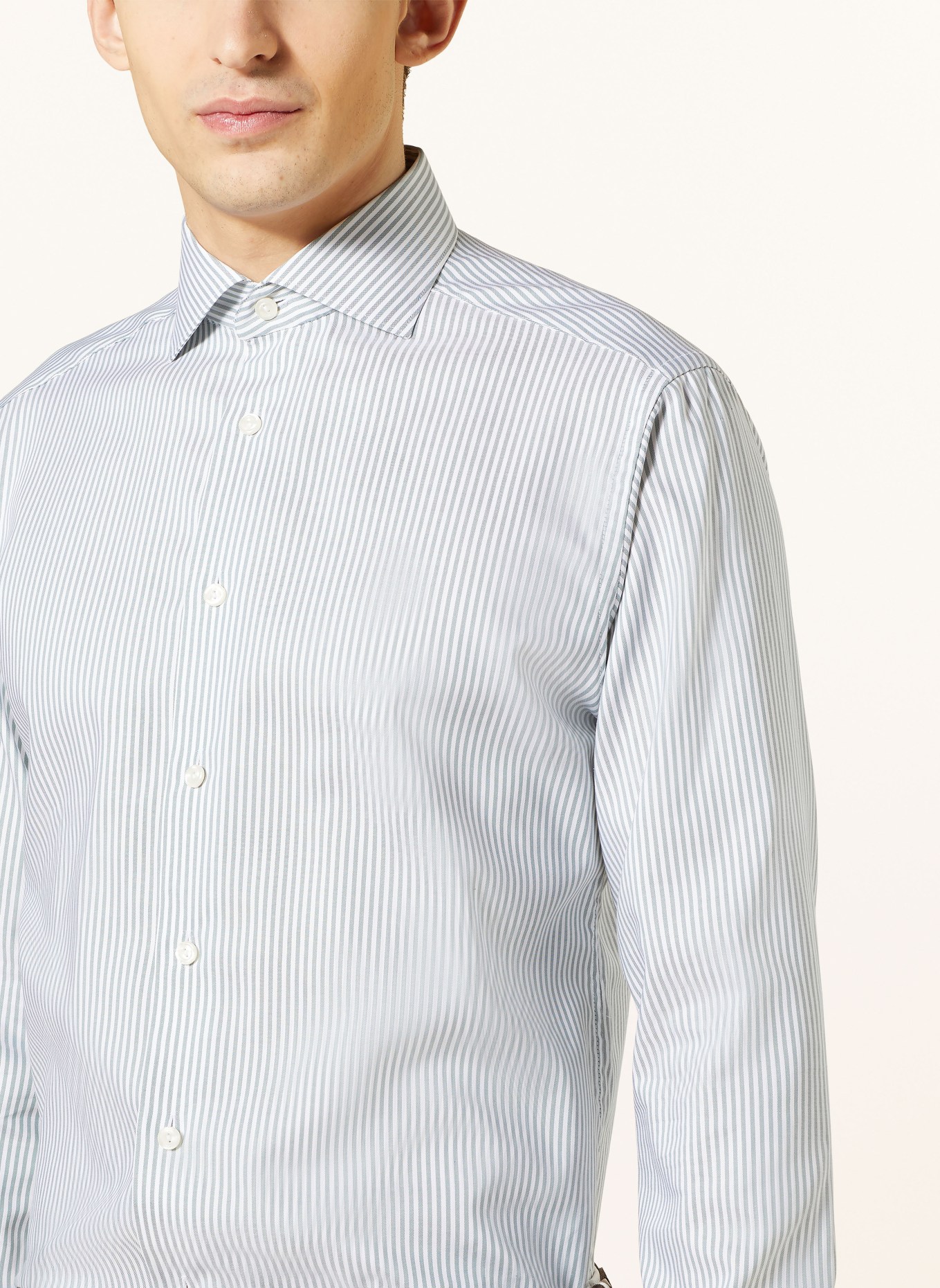 ETON Shirt slim fit, Color: WHITE/ GREEN (Image 4)