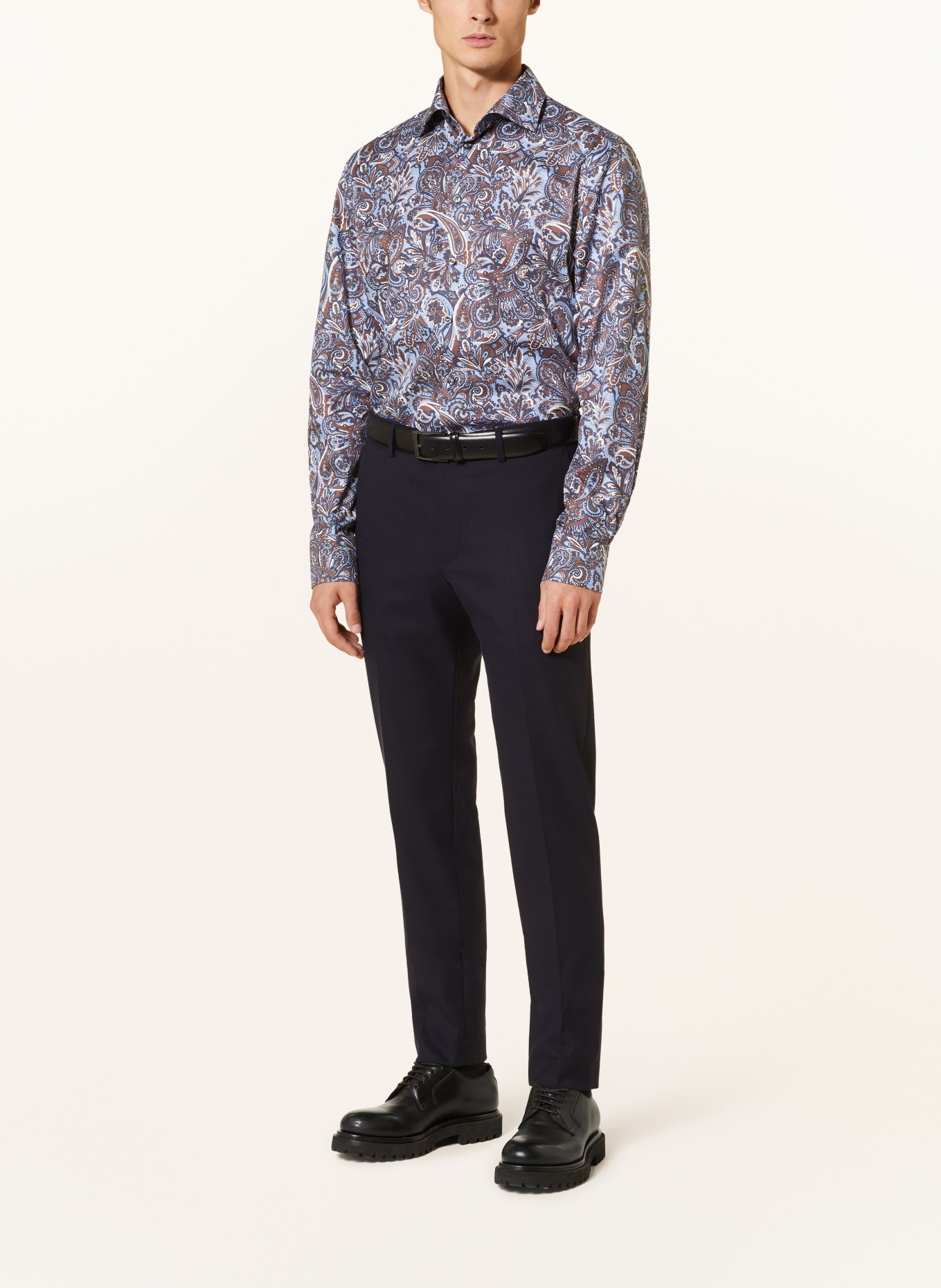 ETON Shirt contemporary fit, Color: BLUE/ BROWN/ CREAM (Image 2)