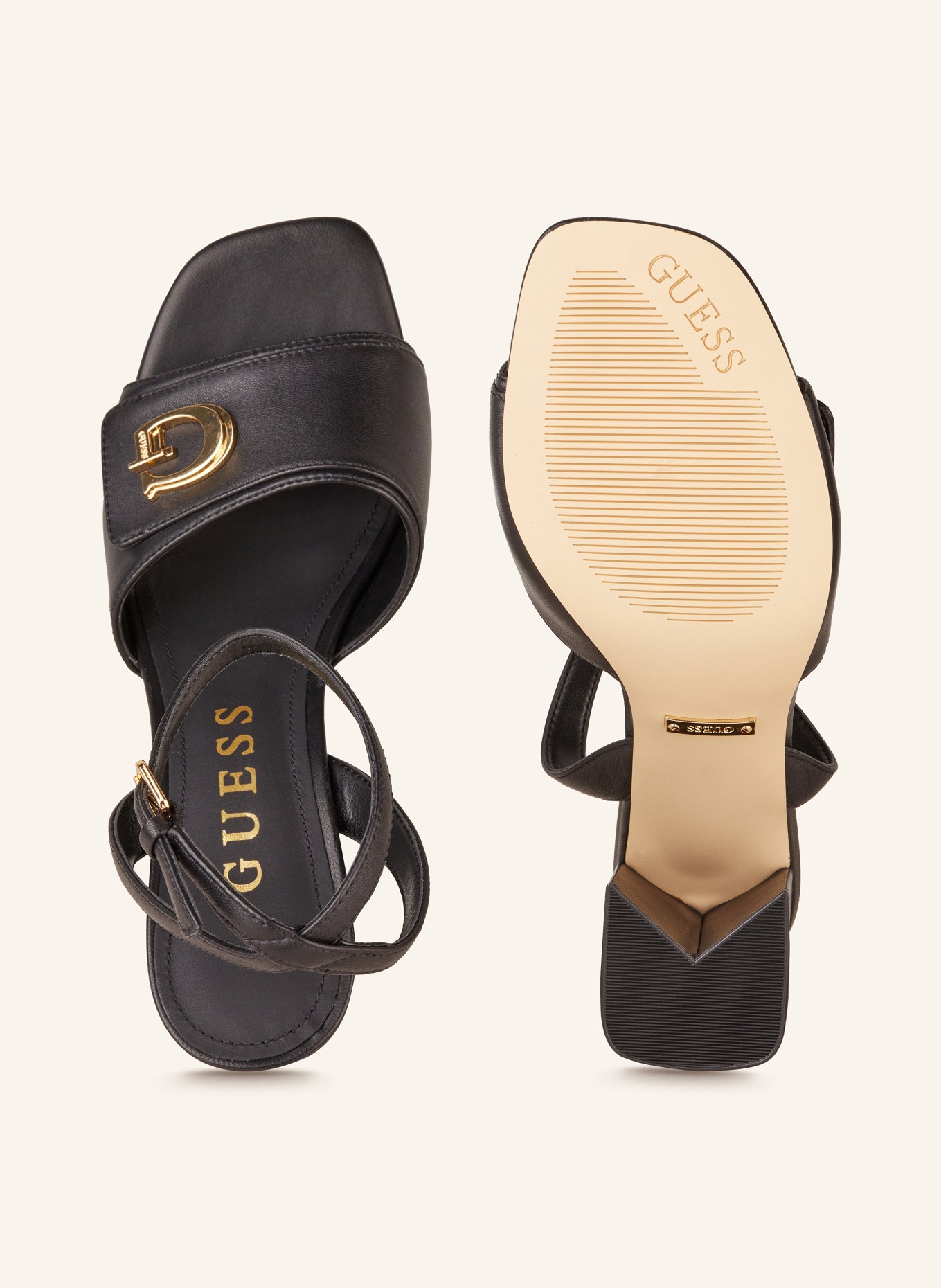 GUESS Sandals KERNARA, Color: BLACK (Image 5)