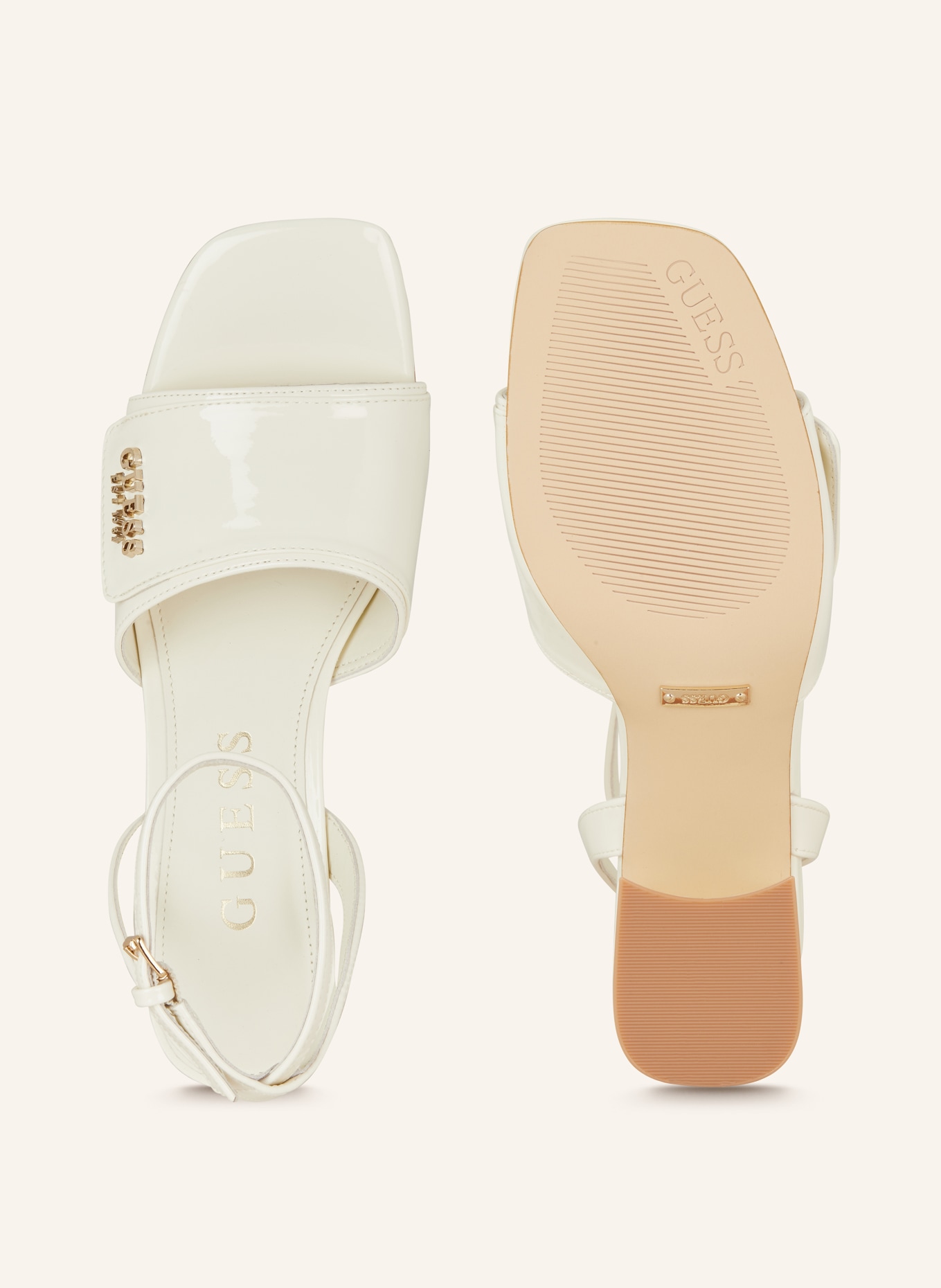 GUESS Sandals GABRAY, Color: ECRU (Image 5)