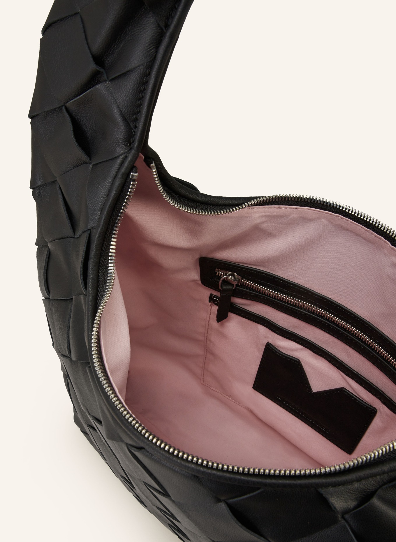 LES VISIONNAIRES Hobo-Bag JADE, Farbe: SCHWARZ (Bild 3)